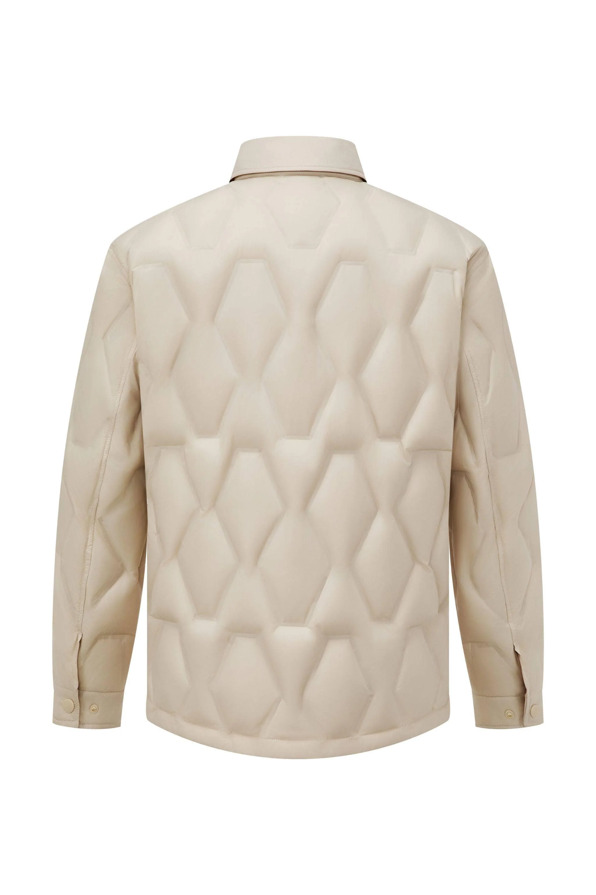 Men's Shirt Collar Down Jacket 5319 - Image 5