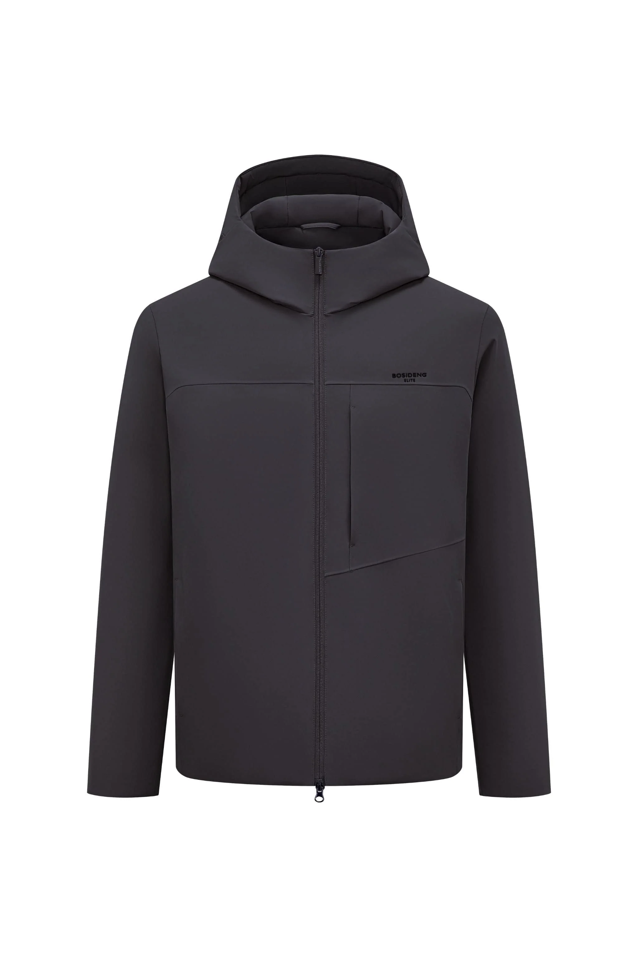 Men's Short Length Goose Down Business Jacket With Hood - Image 16