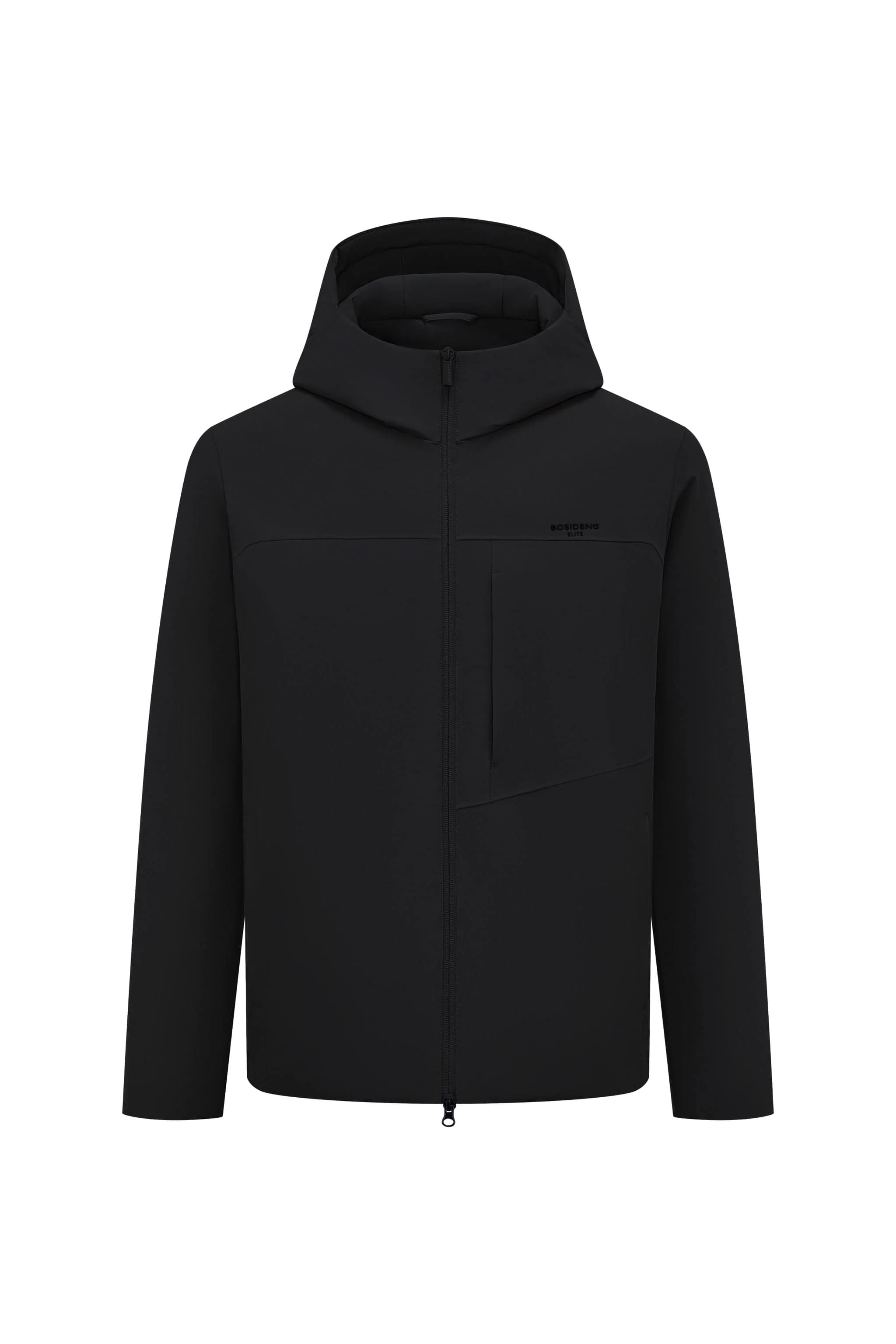 Men's Short Length Goose Down Business Jacket With Hood - Image 22