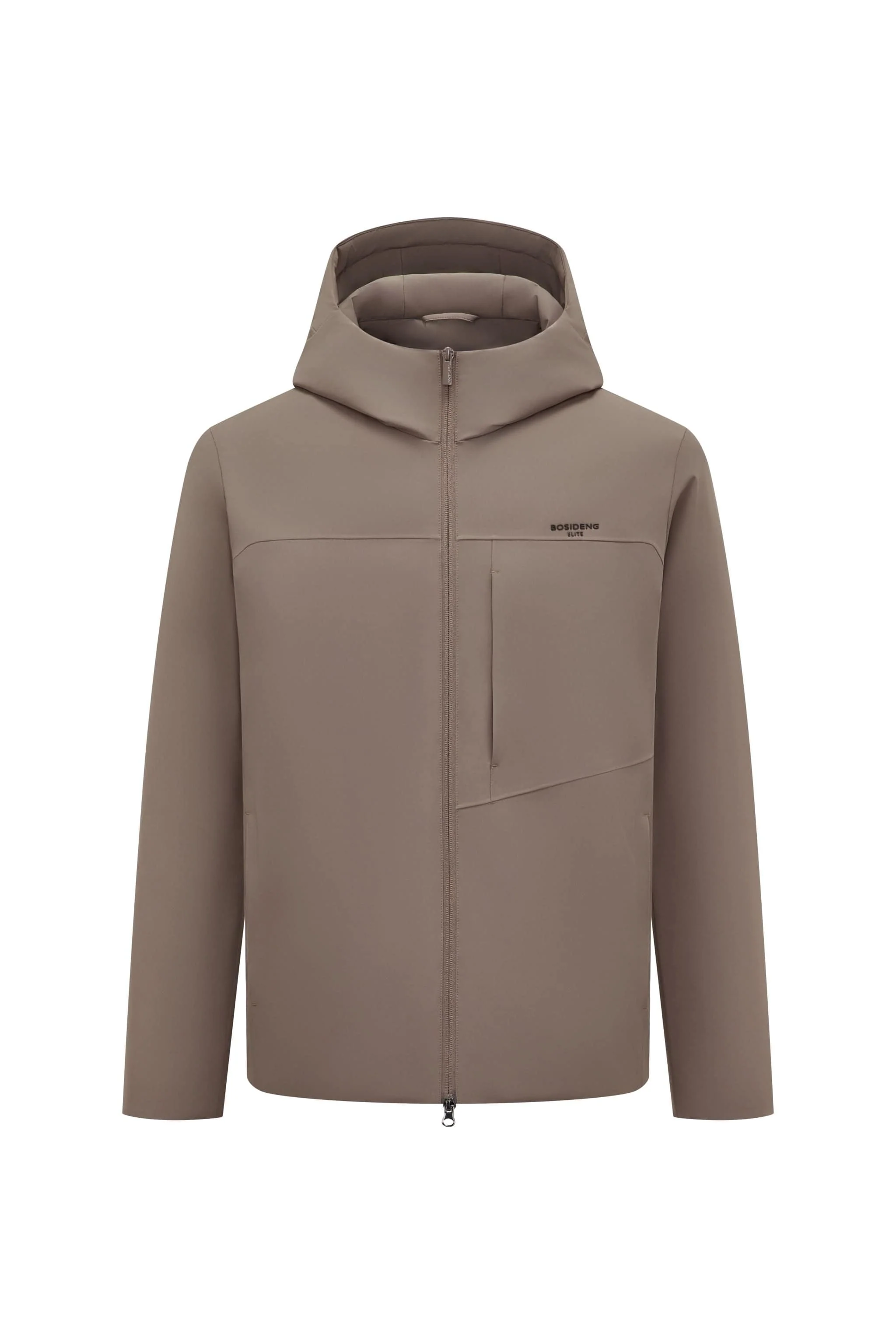 Men's Short Length Goose Down Business Jacket With Hood - Image 27