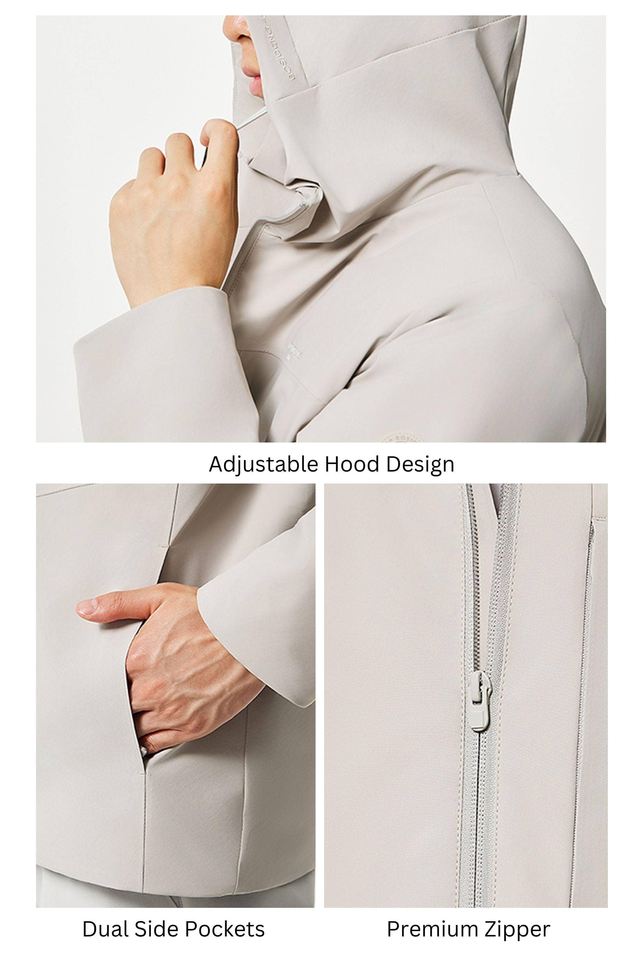 Men's Short Length Goose Down Business Jacket With Hood - Image 8