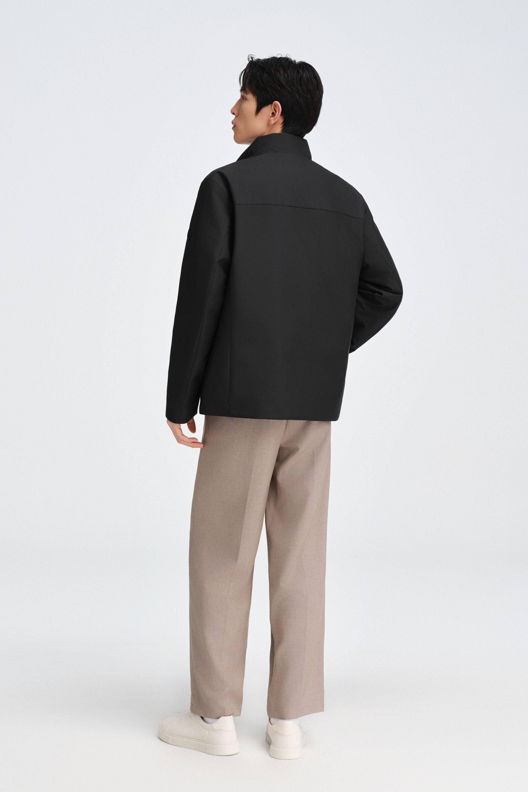 Men's Stand Collar Goose Down Business Jacket - Image 13