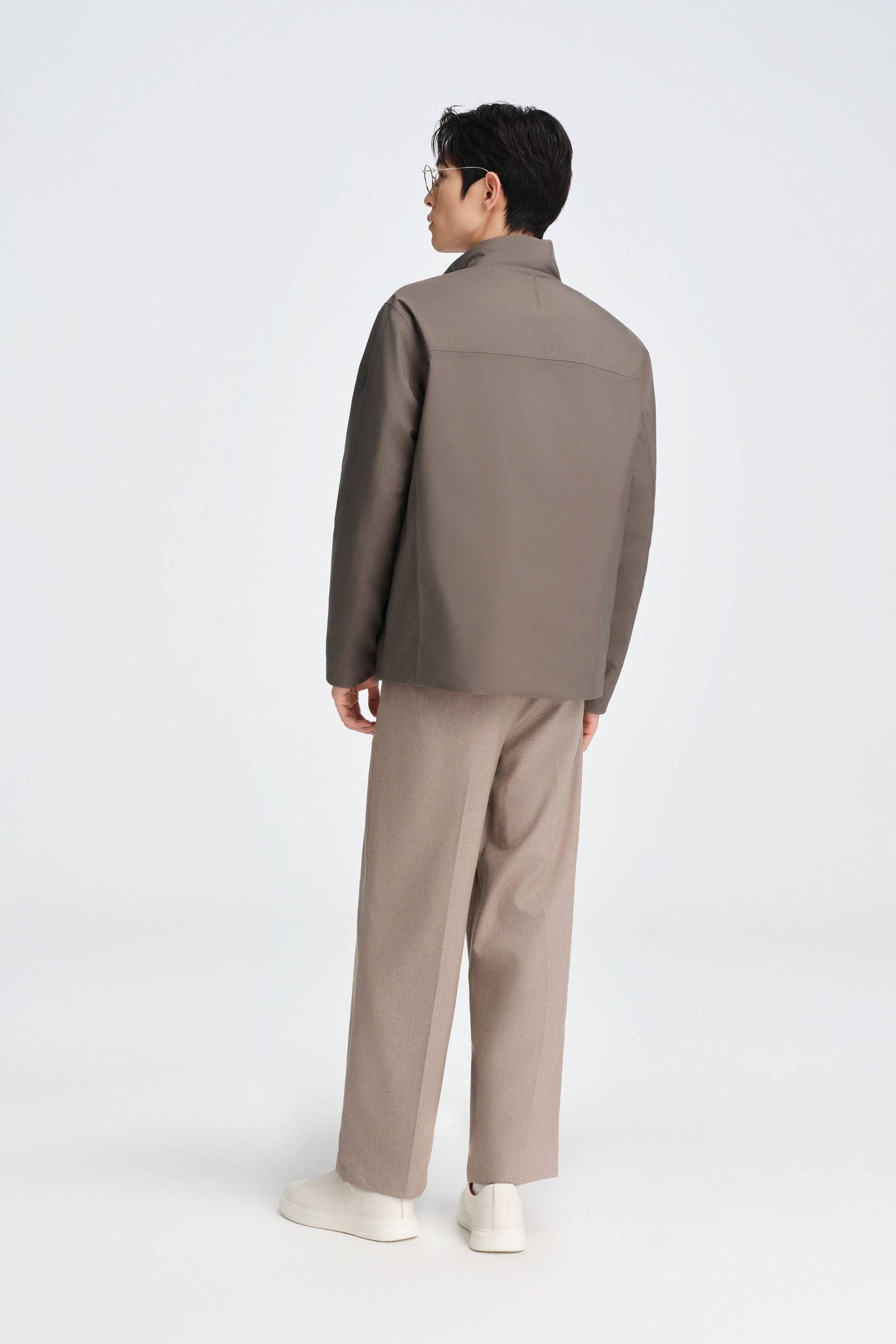 Men's Stand Collar Goose Down Business Jacket - Image 18