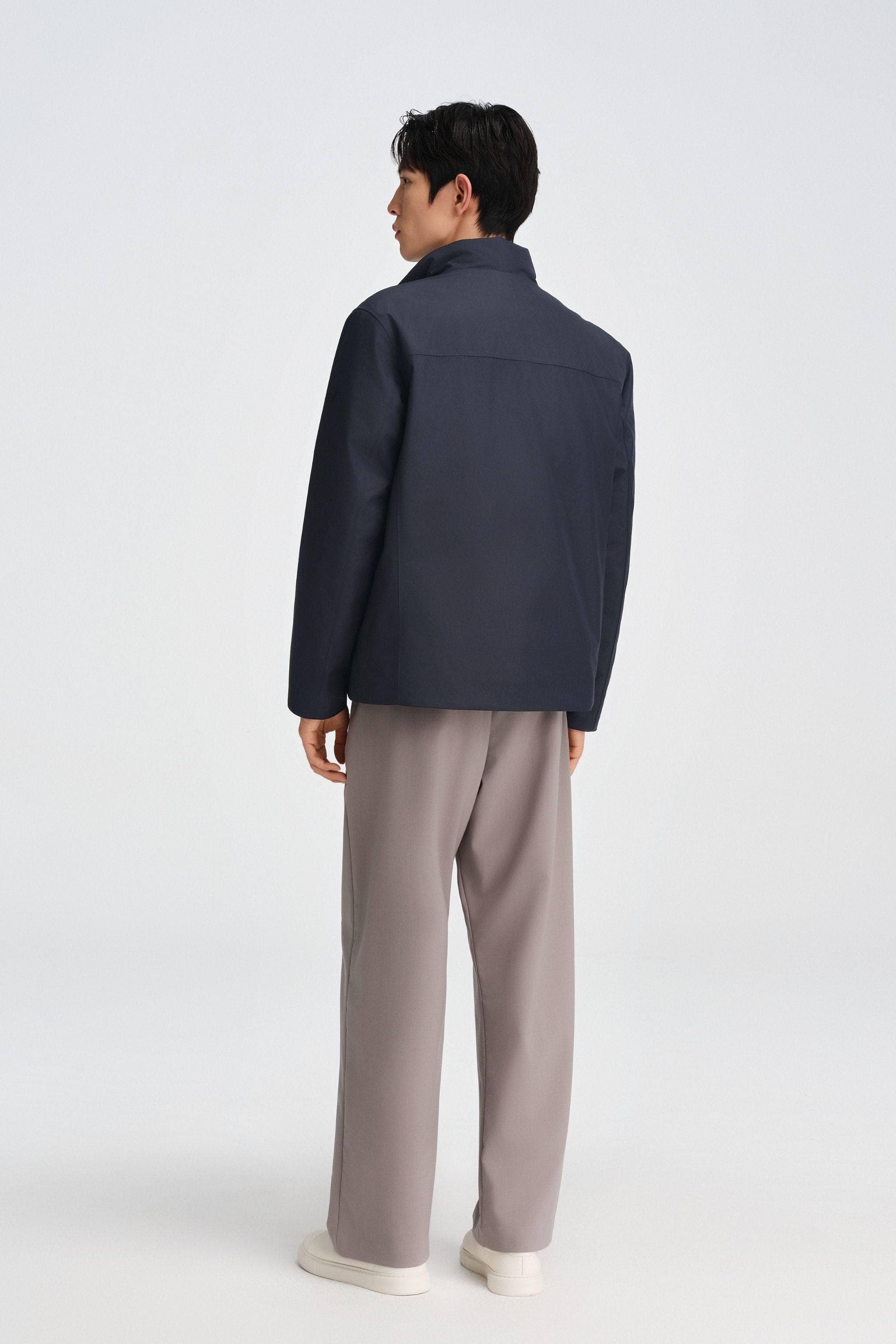Men's Stand Collar Goose Down Business Jacket - Image 5