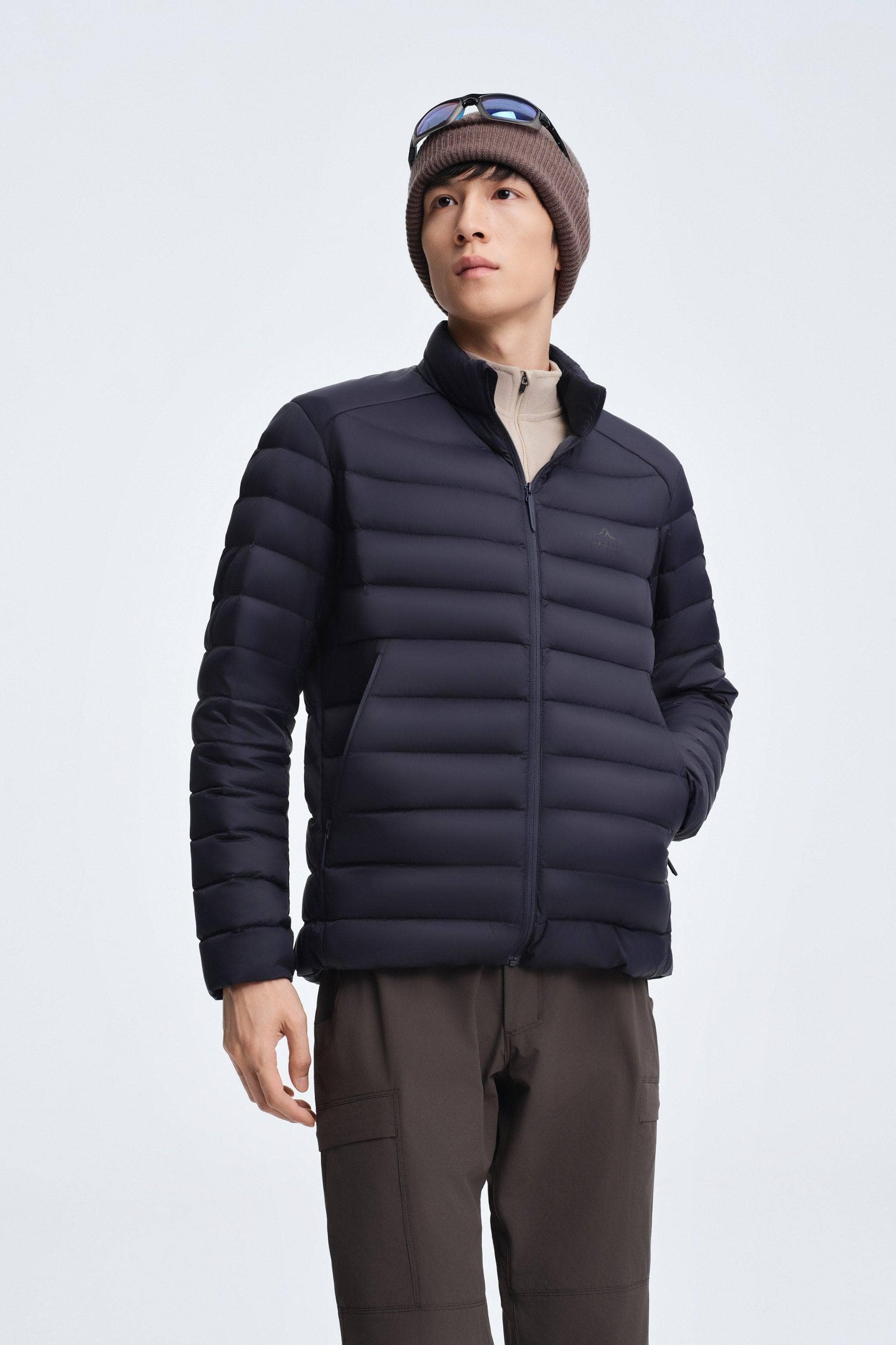 Men's Stand Collar Goose Down Jacket 1037 - Image 14