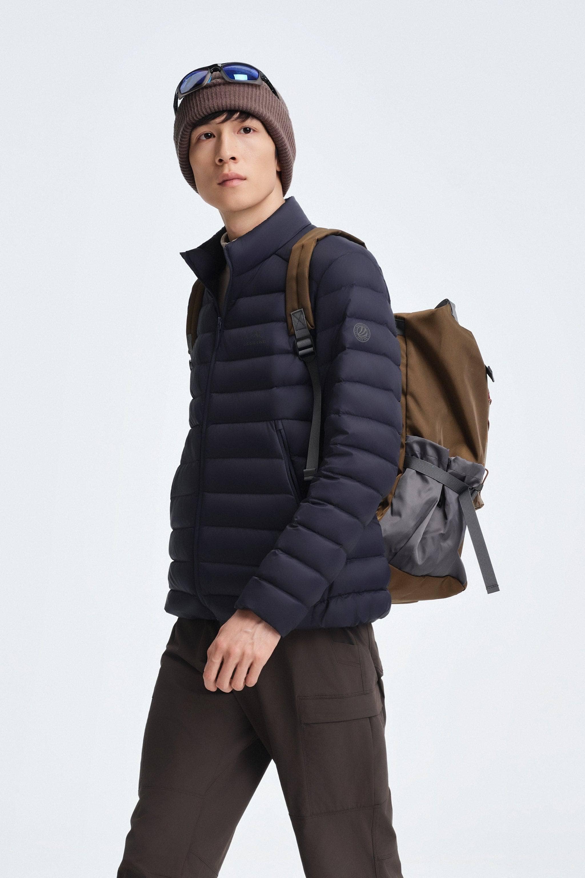 Men's Stand Collar Goose Down Jacket 1037 - Image 15