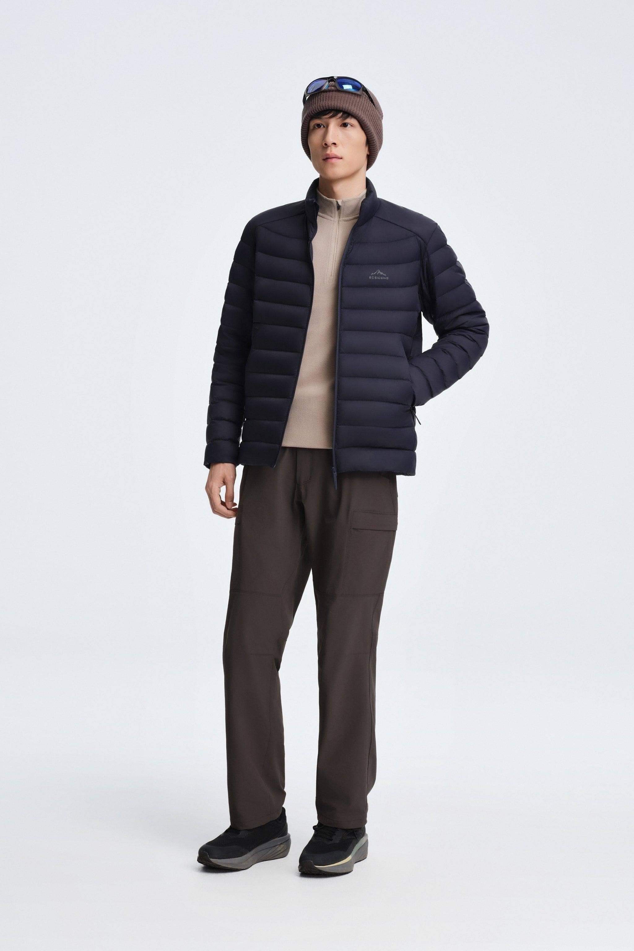 Men's Stand Collar Goose Down Jacket 1037 - Image 16