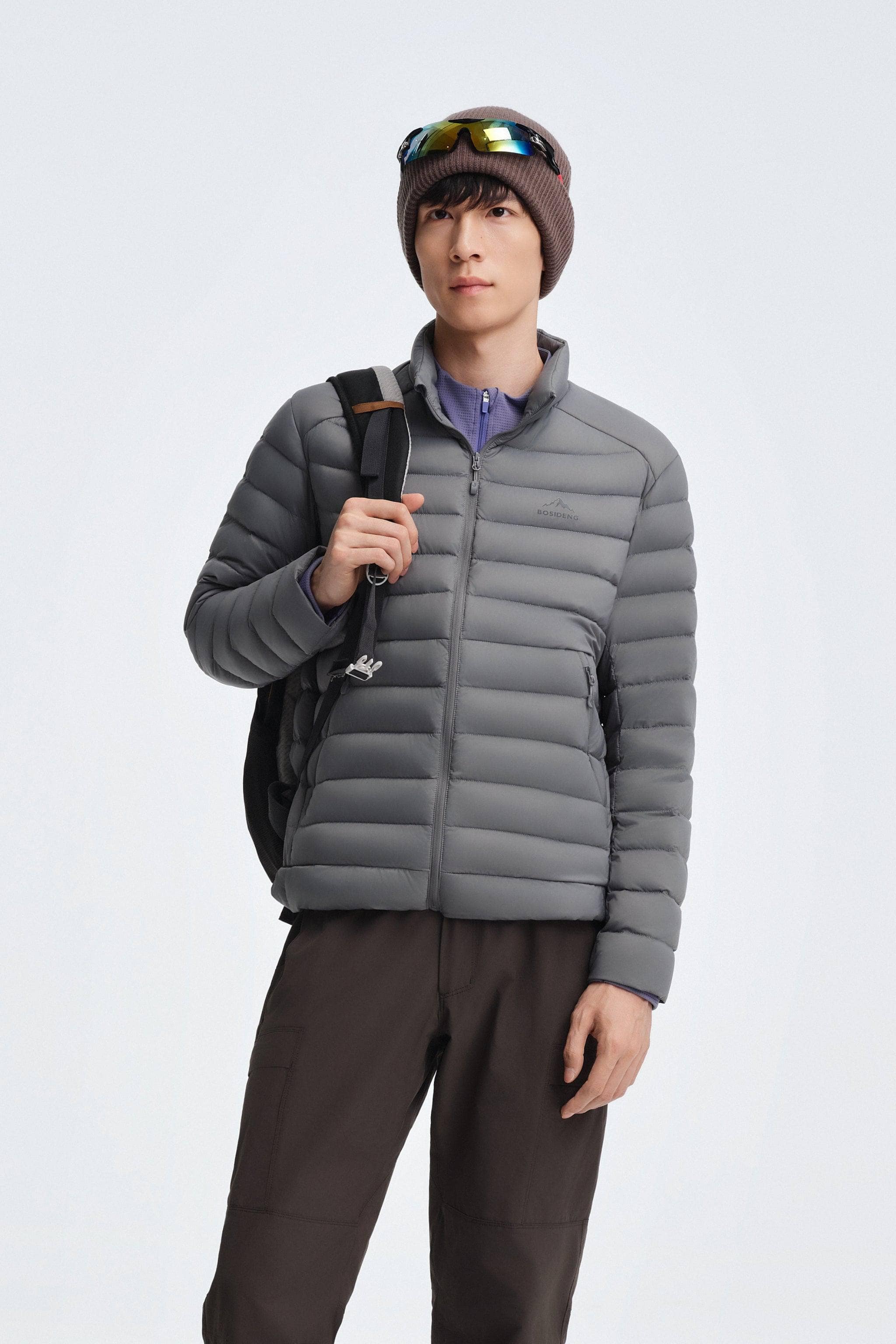 Men's Stand Collar Goose Down Jacket 1037 - Image 19