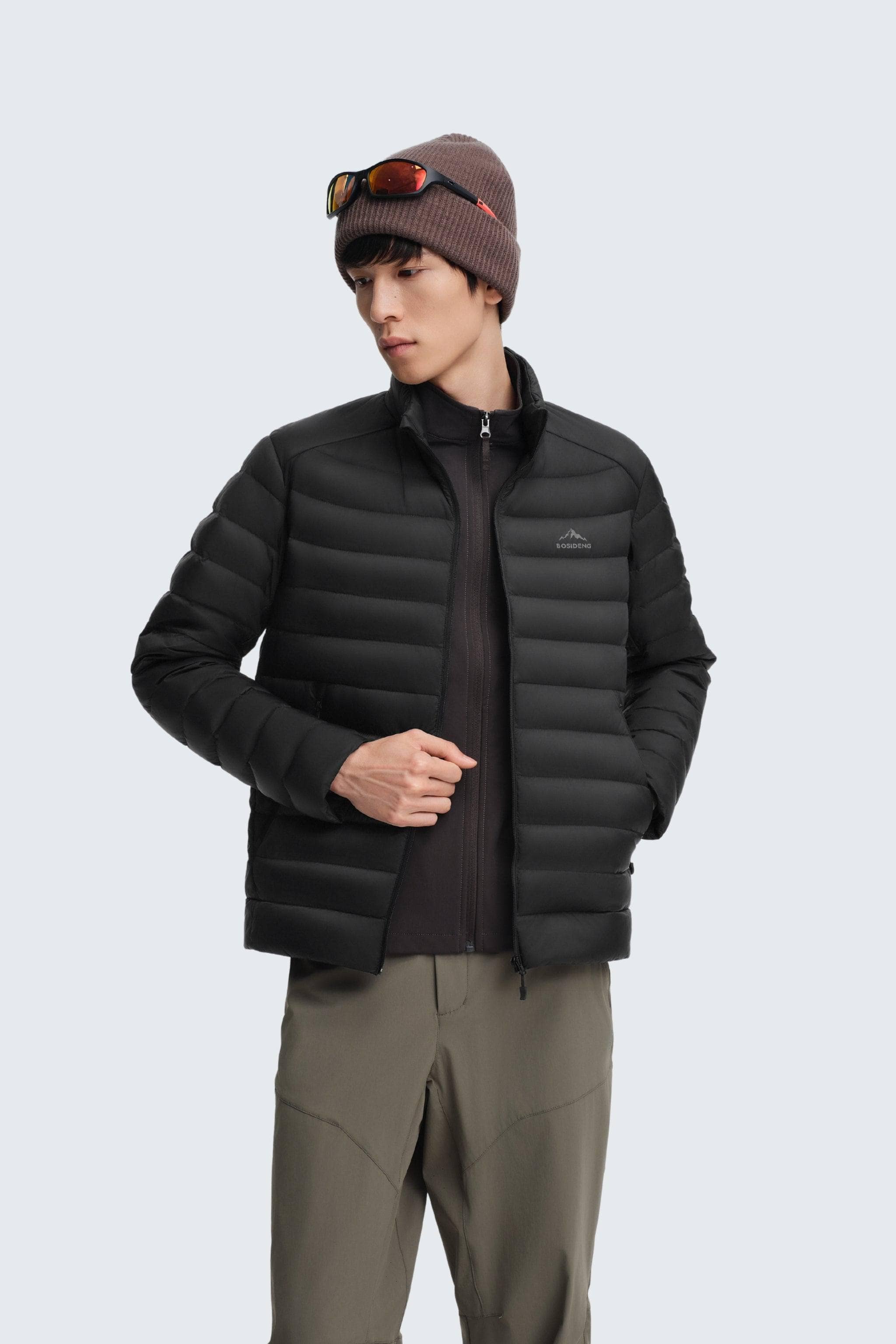 Men's Stand Collar Goose Down Jacket 1037 - Image 2