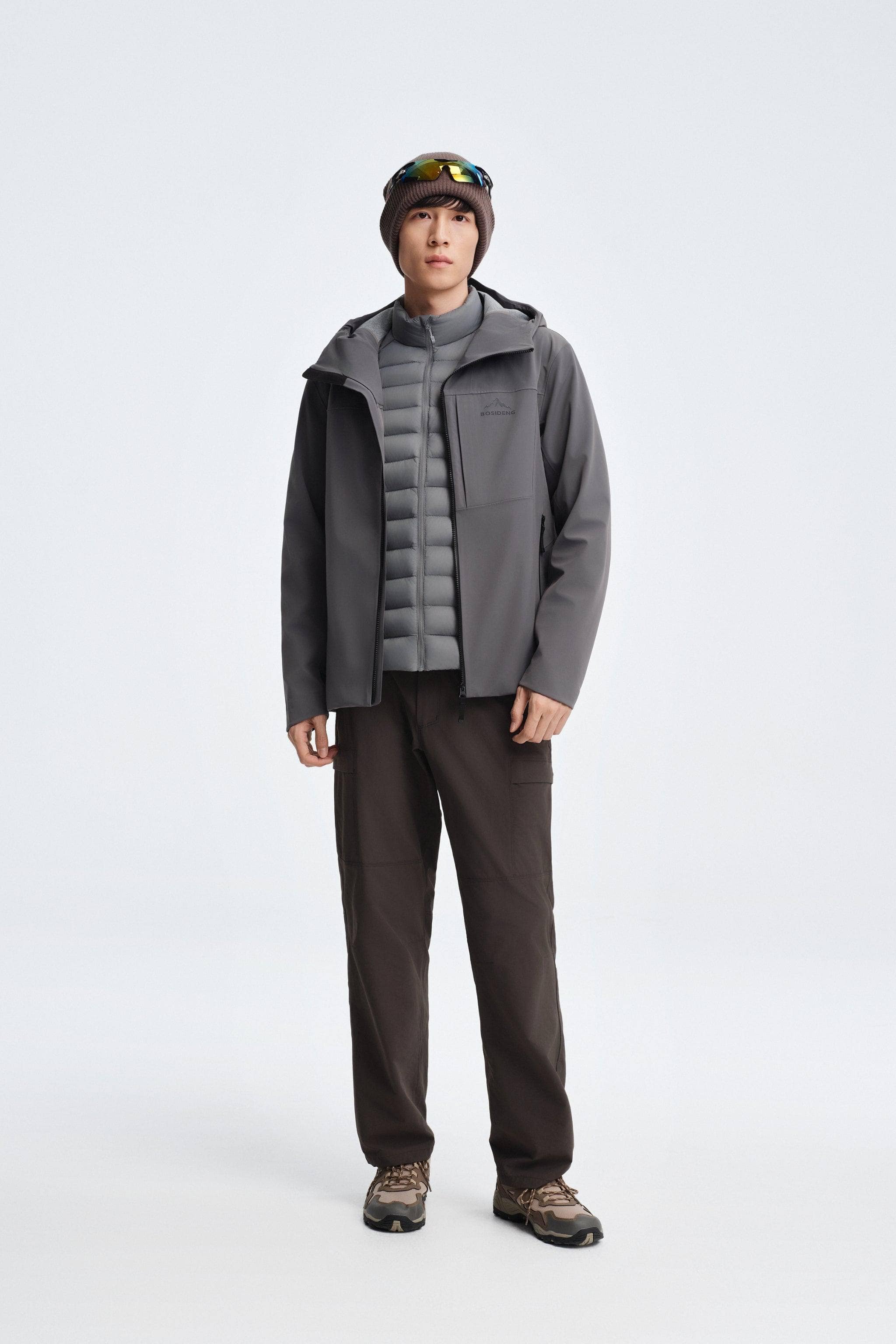 Men's Stand Collar Goose Down Jacket 1037 - Image 21