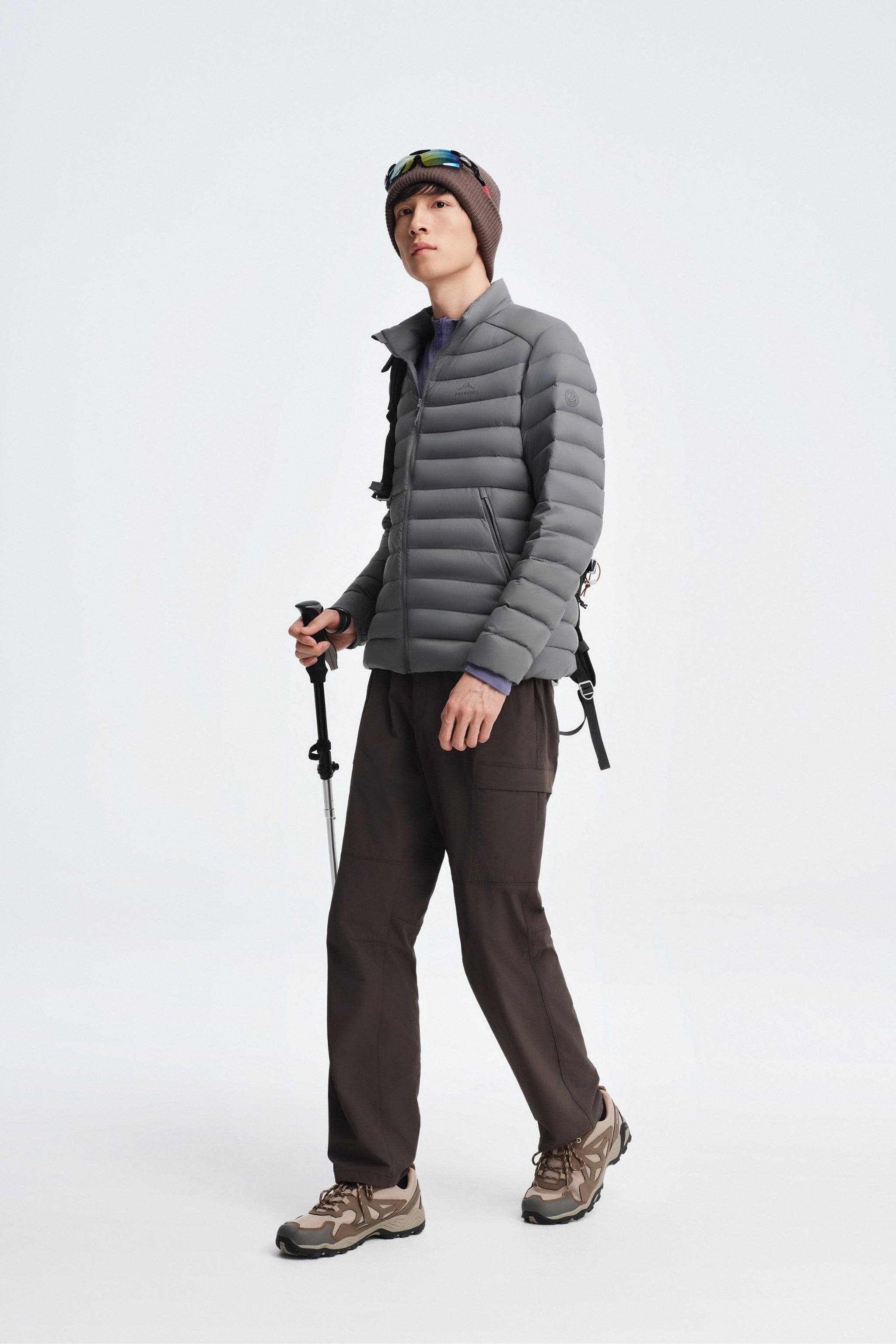 Men's Stand Collar Goose Down Jacket 1037 - Image 23