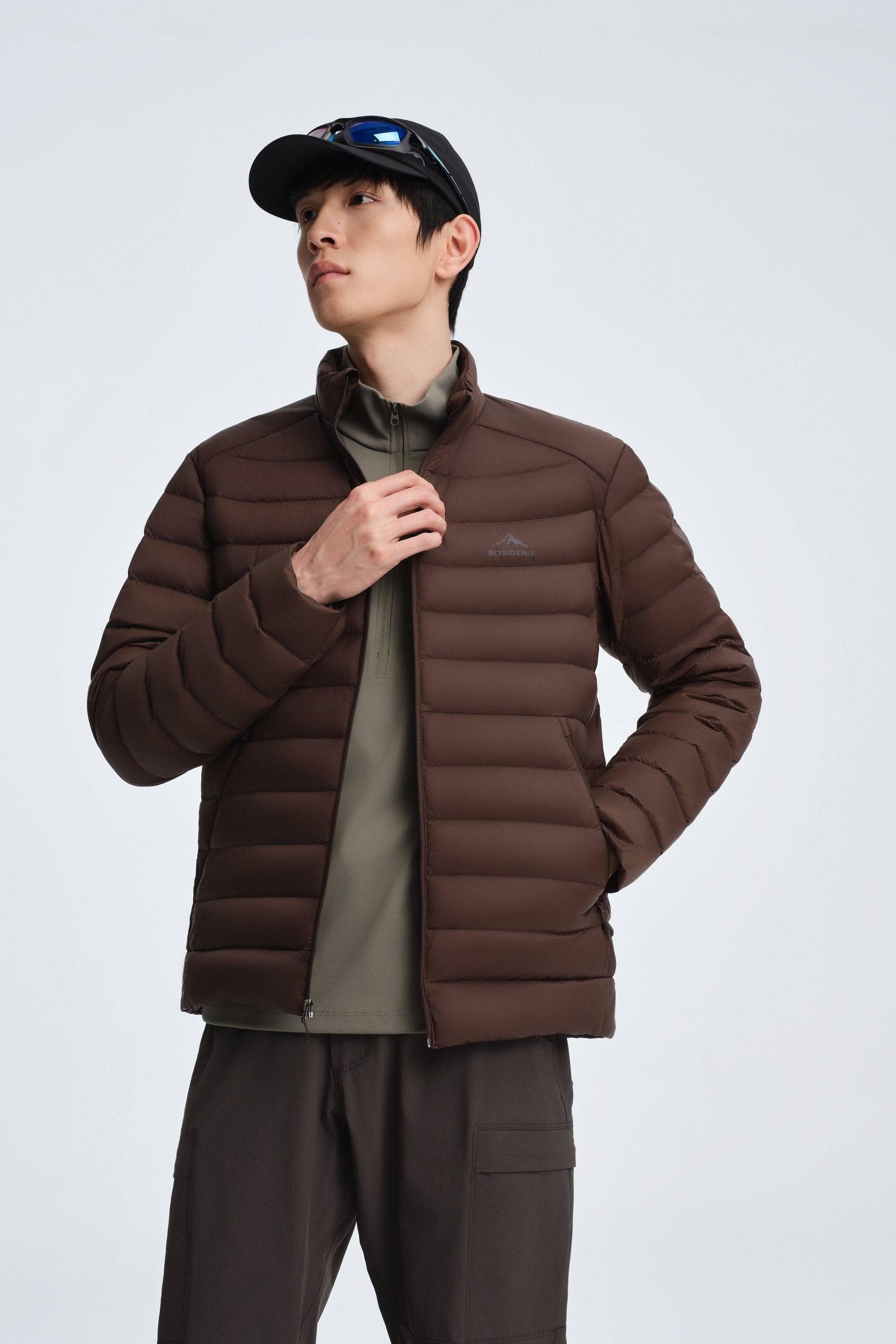 Men's Stand Collar Goose Down Jacket 1037 - Image 9