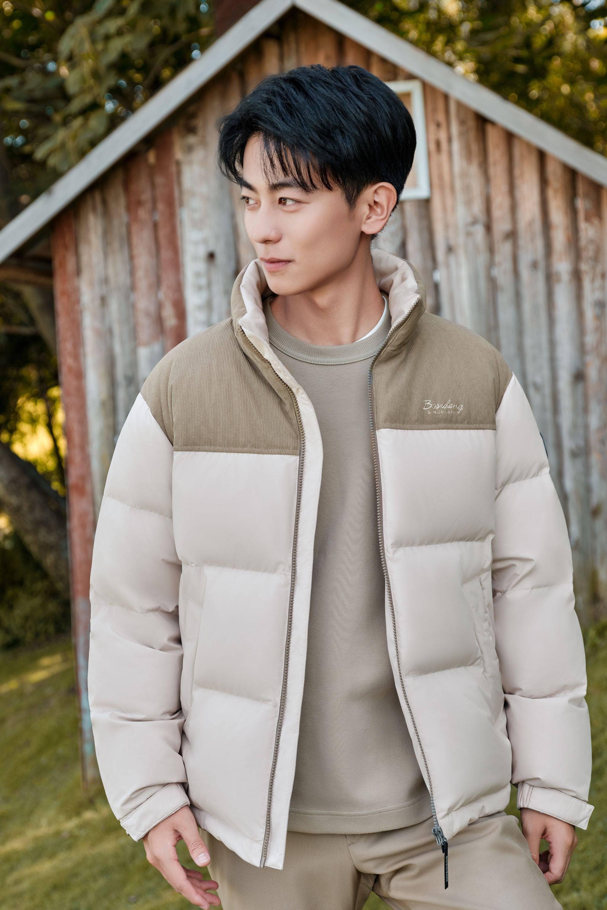 Men's Standing Collar Down Jacket - Image 8