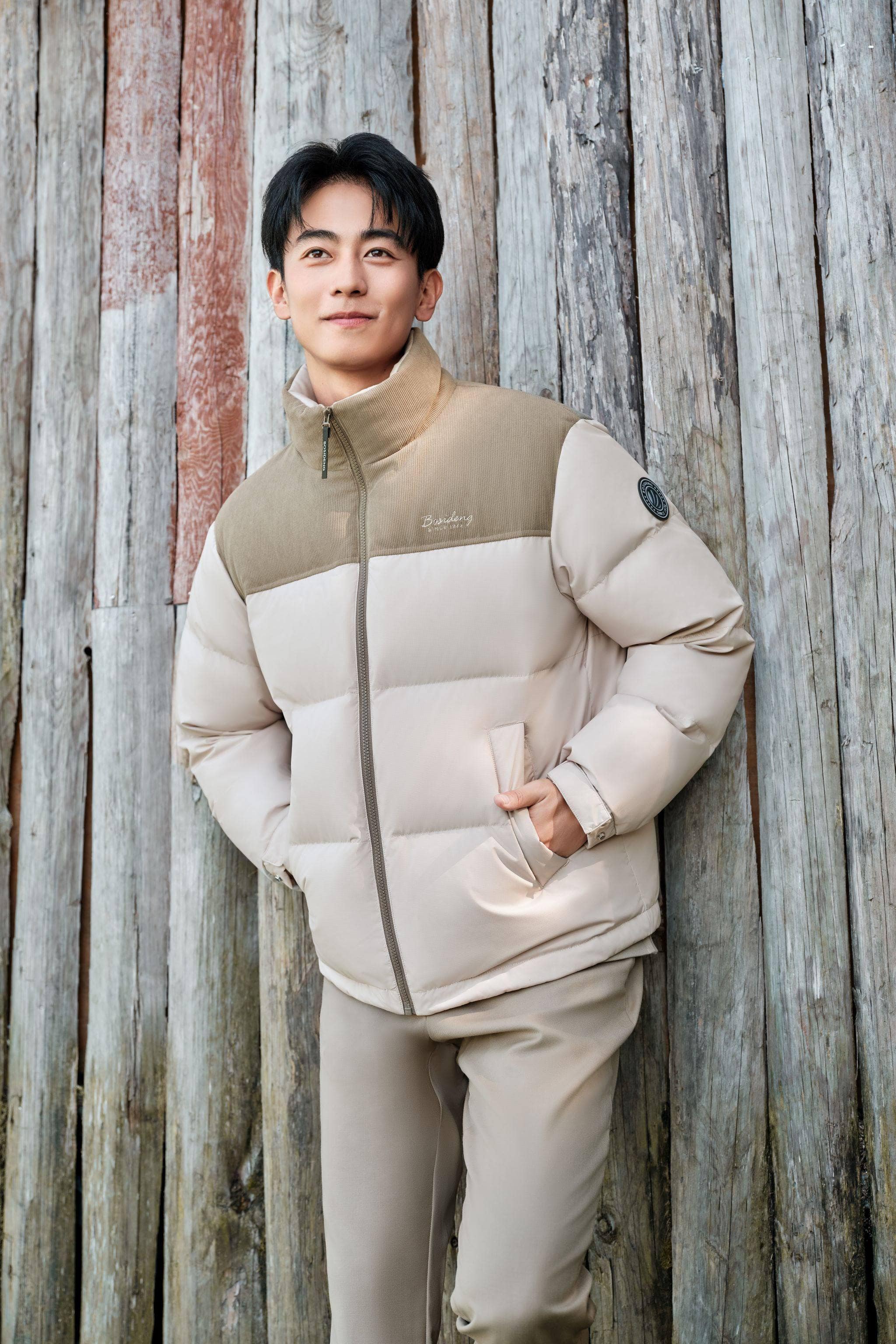 Men's Standing Collar Down Jacket - Image 9