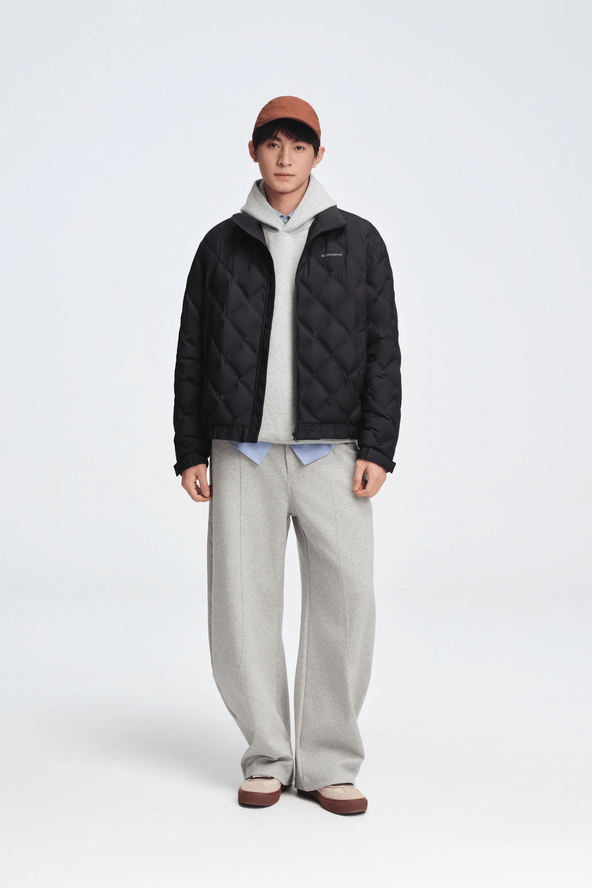 Men's Standing Collar Lightweight Down Jacket - Image 11