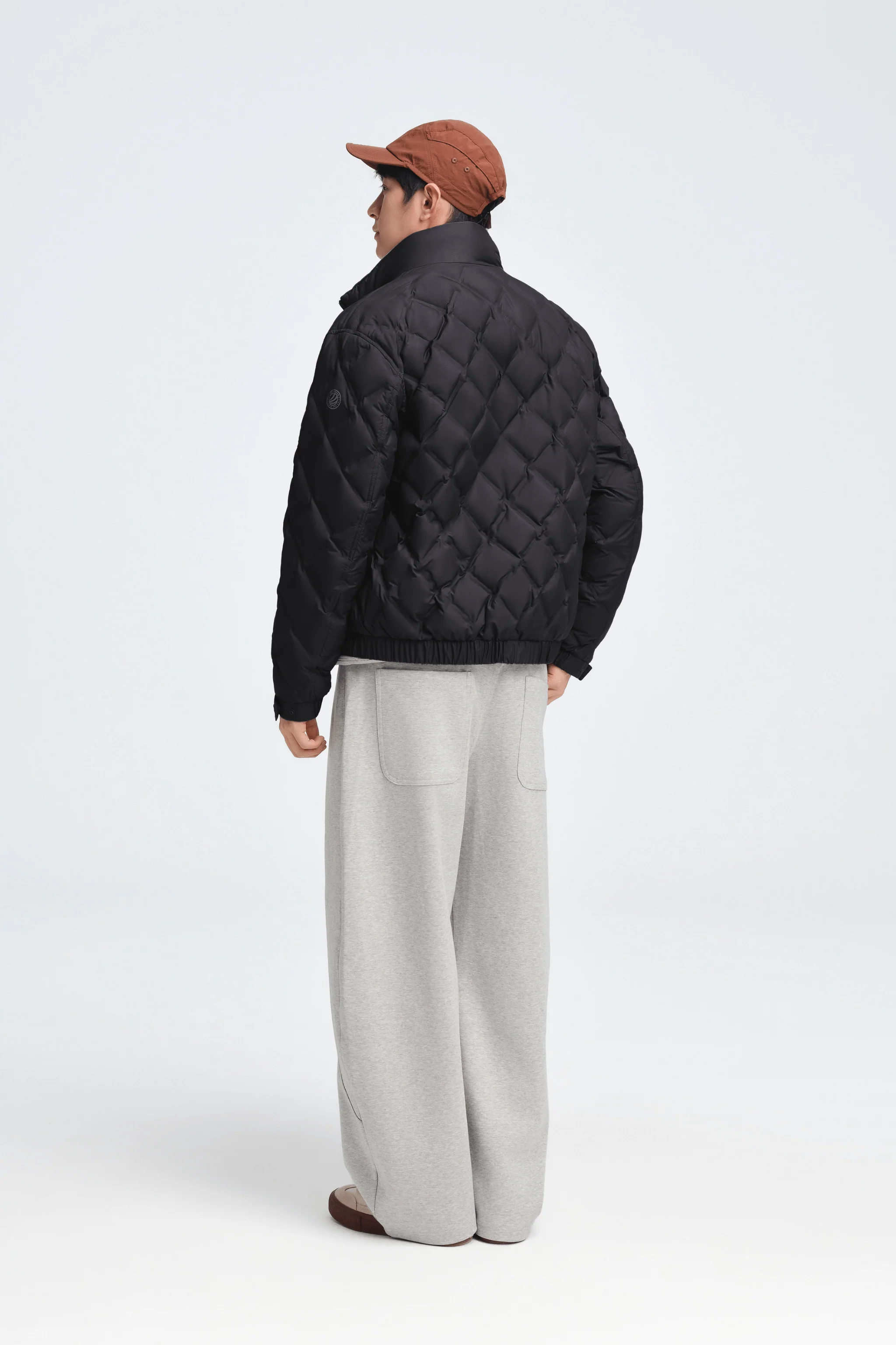 Men's Standing Collar Lightweight Down Jacket - Image 13