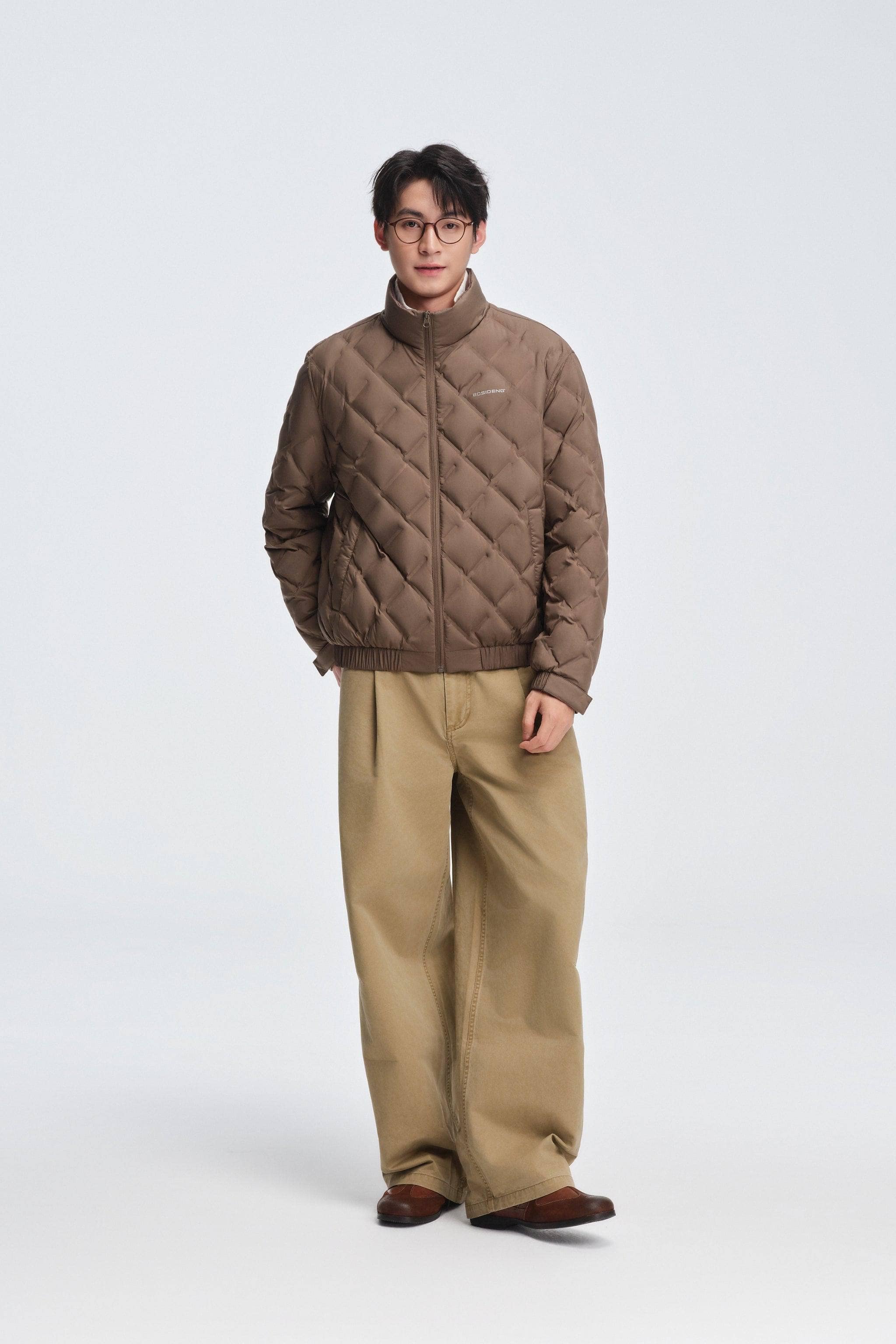 Men's Standing Collar Lightweight Down Jacket - Image 18