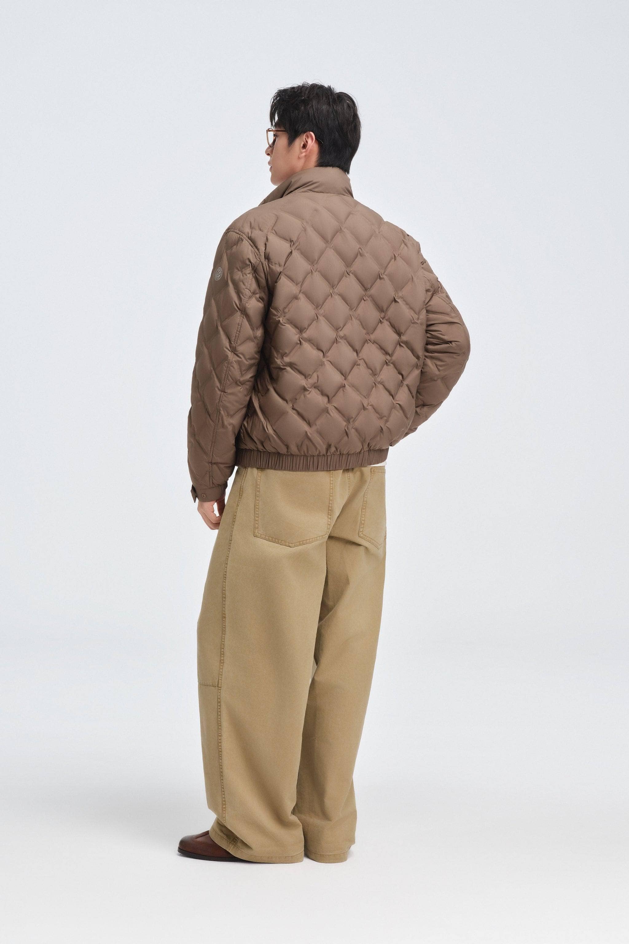Men's Standing Collar Lightweight Down Jacket - Image 19