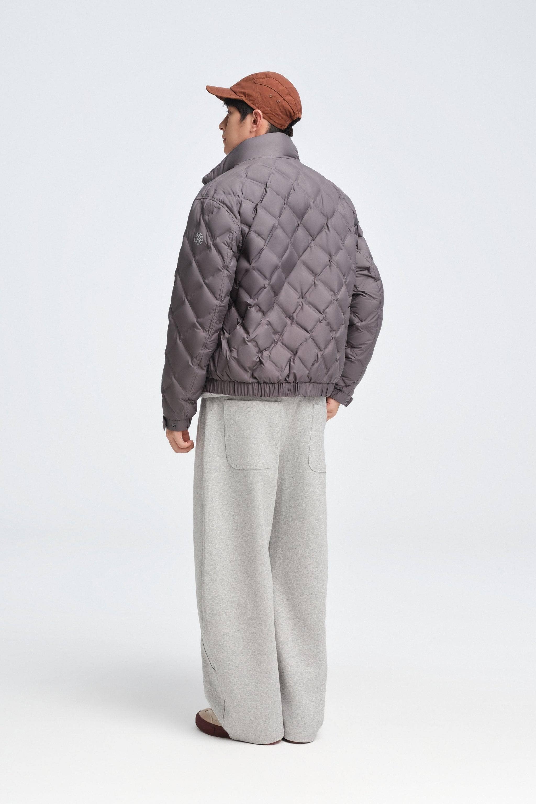 Men's Standing Collar Lightweight Down Jacket - Image 6