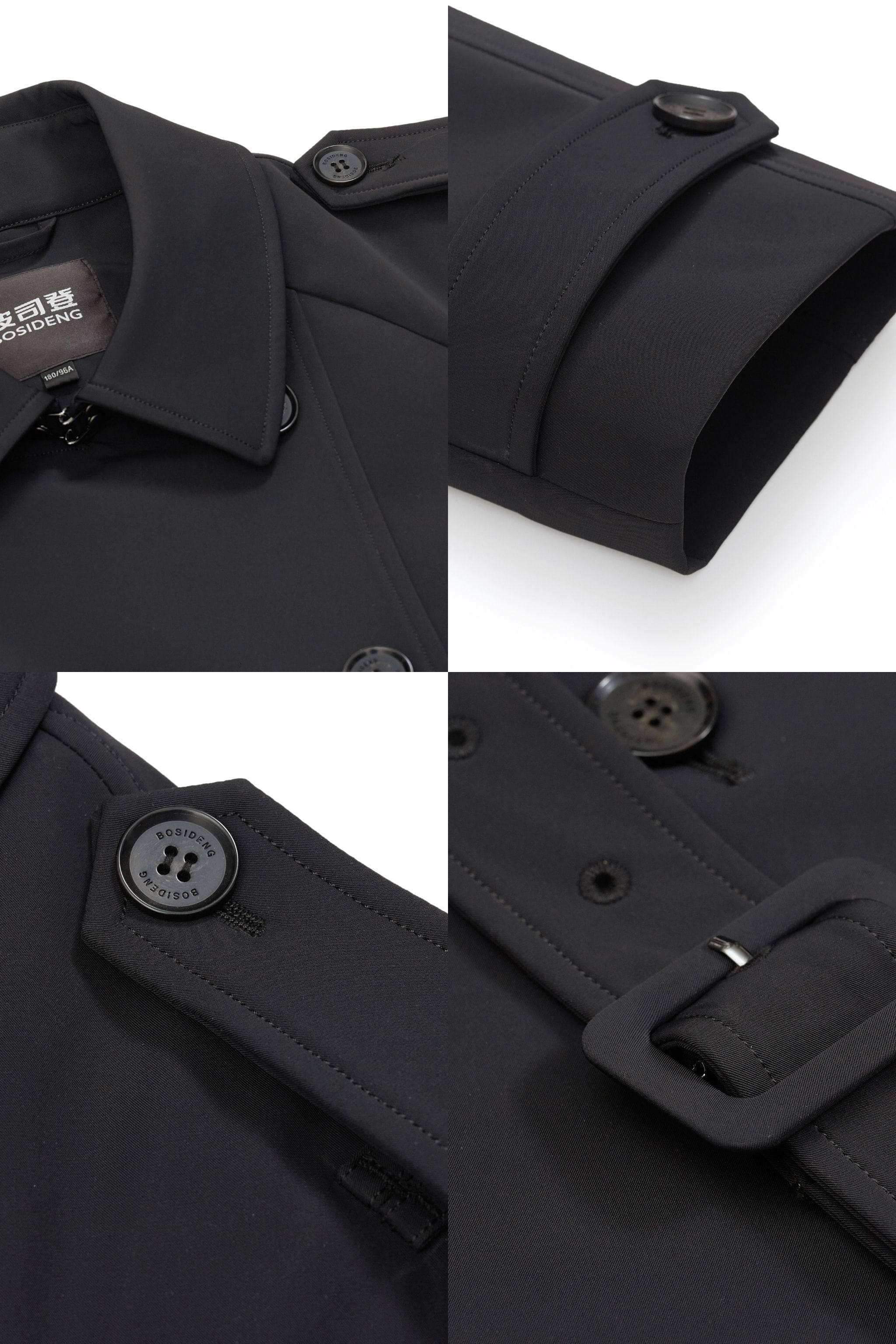 Mid-length Detachable Goose Down Trench Coat - Image 17