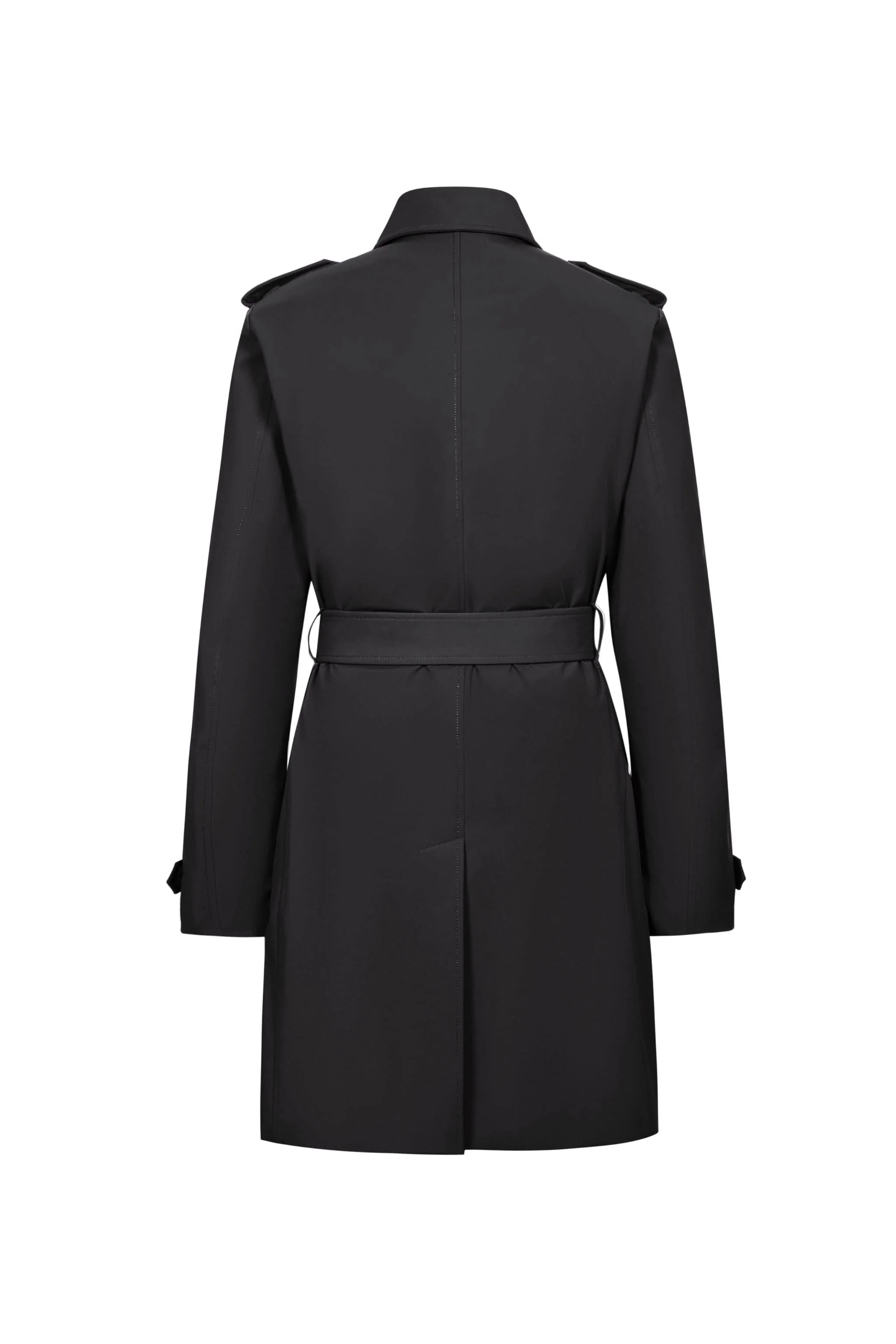 Mid-length Detachable Goose Down Trench Coat - Image 19