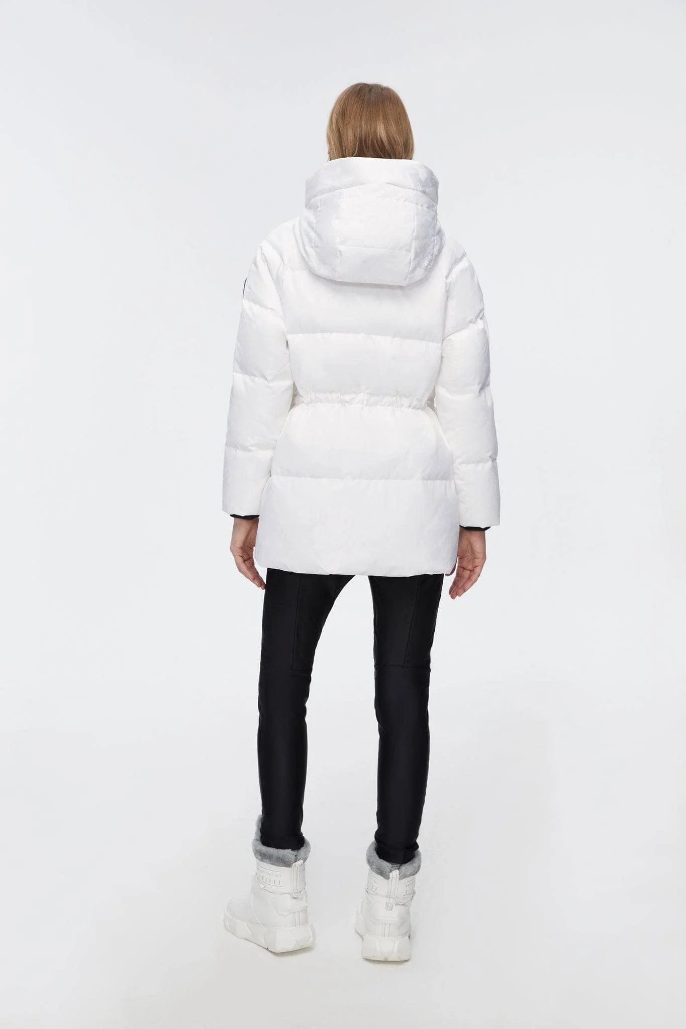 Mid-Length Goose Down Jacket With Hood - Image 21