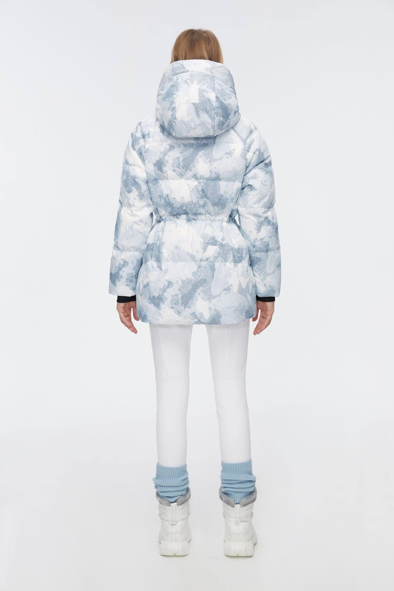 Mid-Length Goose Down Jacket With Hood - Image 6