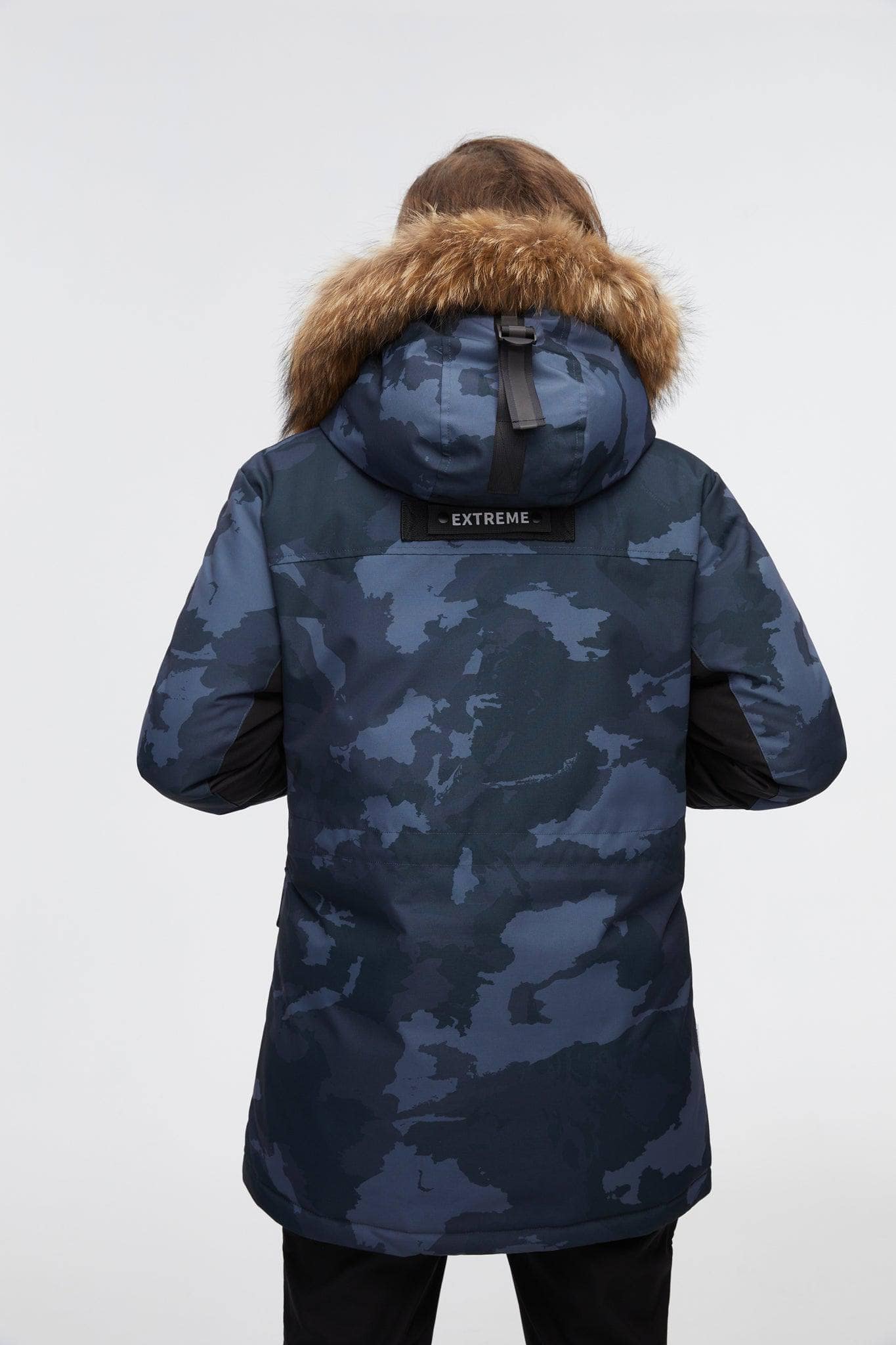 Mid-Length Goose Down Trench With Fur - Image 4