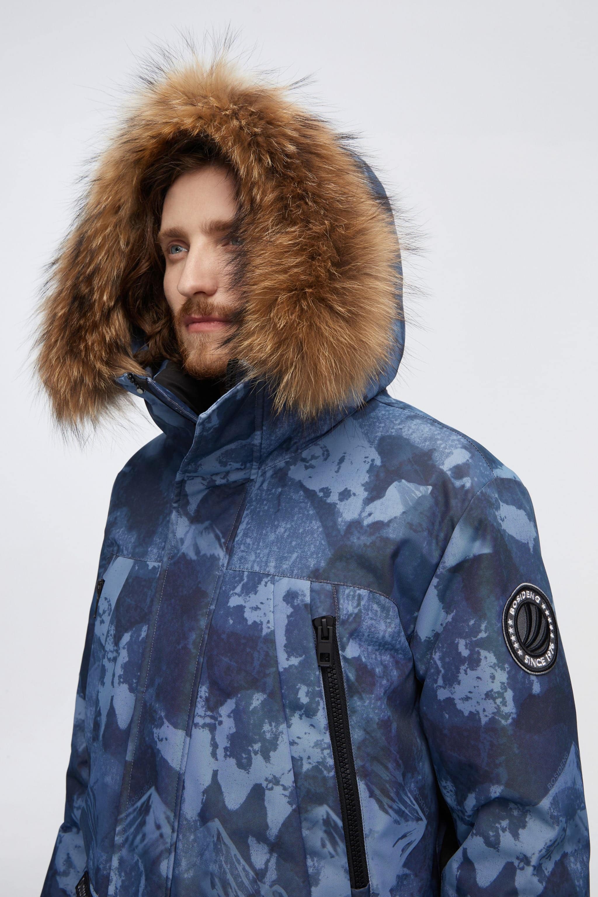Mid-Length Goose Down Trench With Fur - Image 5