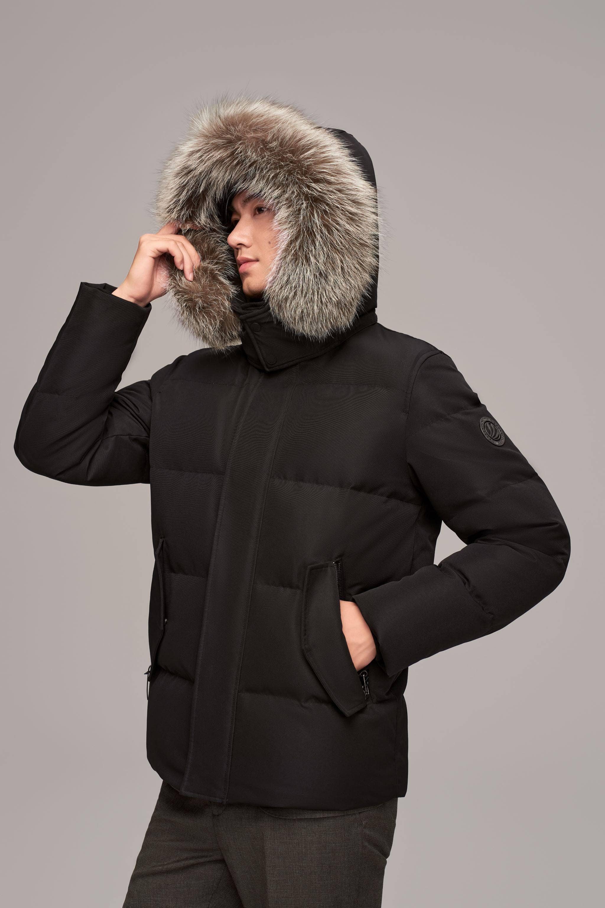 Premium Business Men's Goose Down Jacket With Hood - Image 13