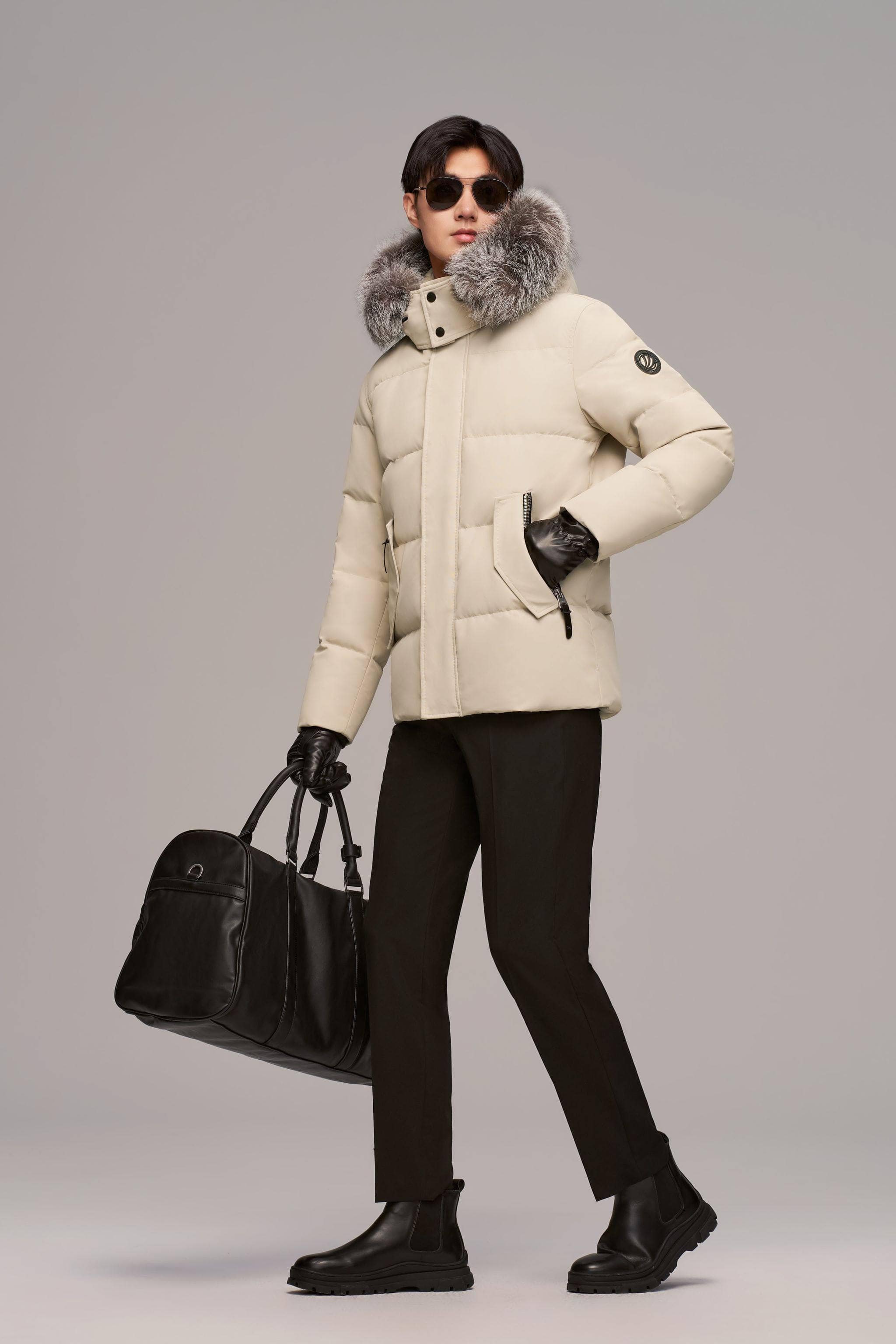 Premium Business Men's Goose Down Jacket With Hood - Image 5