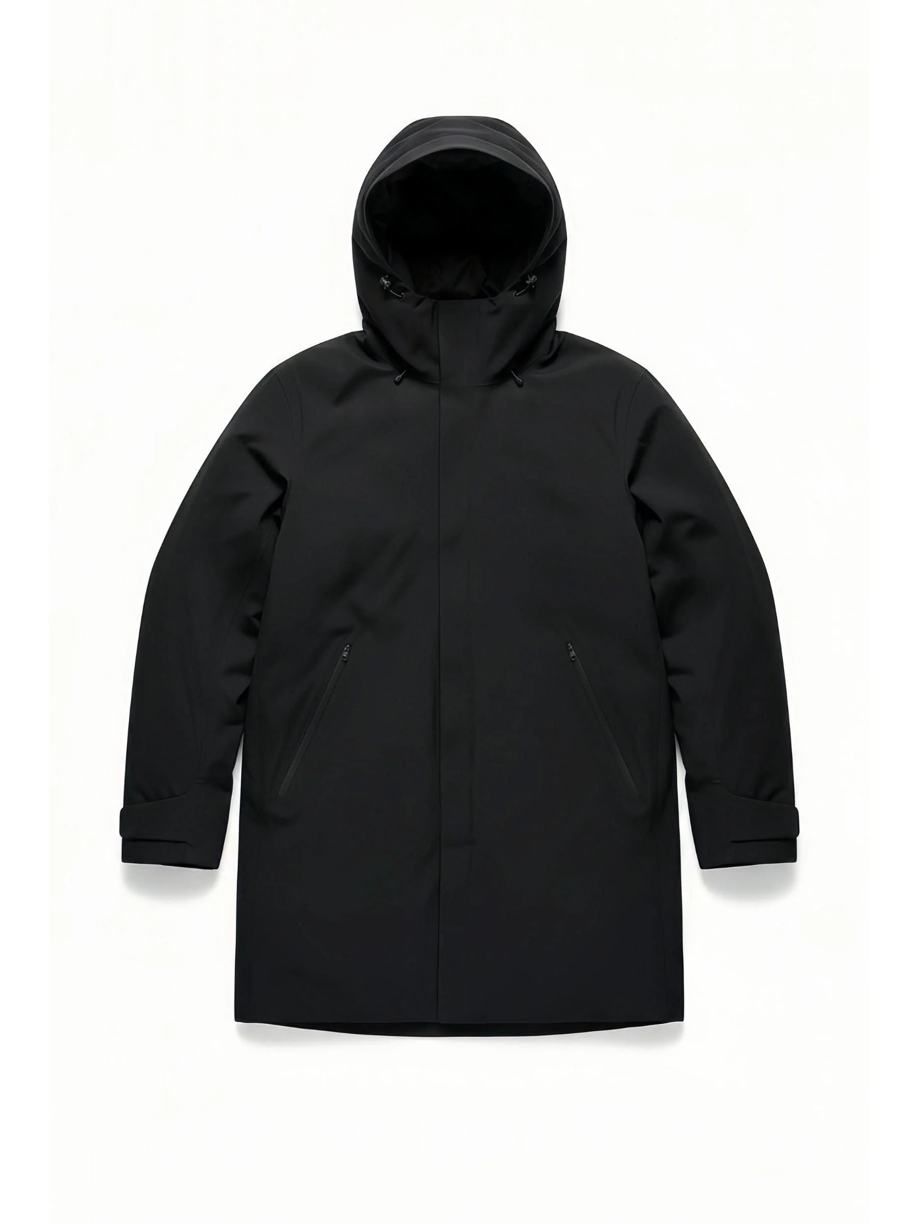 Premium Business Men's Goose Down Mac With Hood 4733 - Image 3
