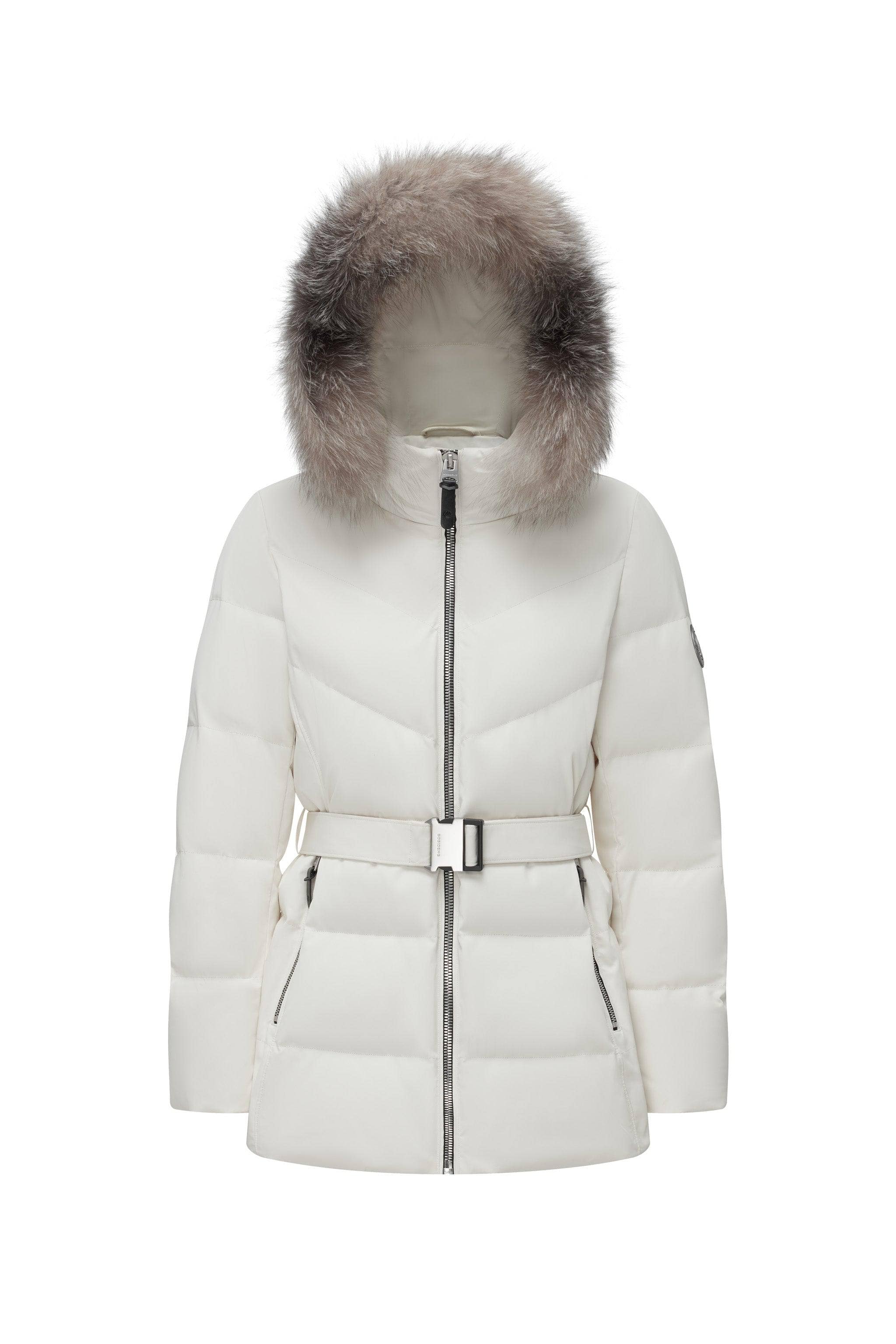 Premium Business Women's Goose Down Jacket With Hood - Image 6