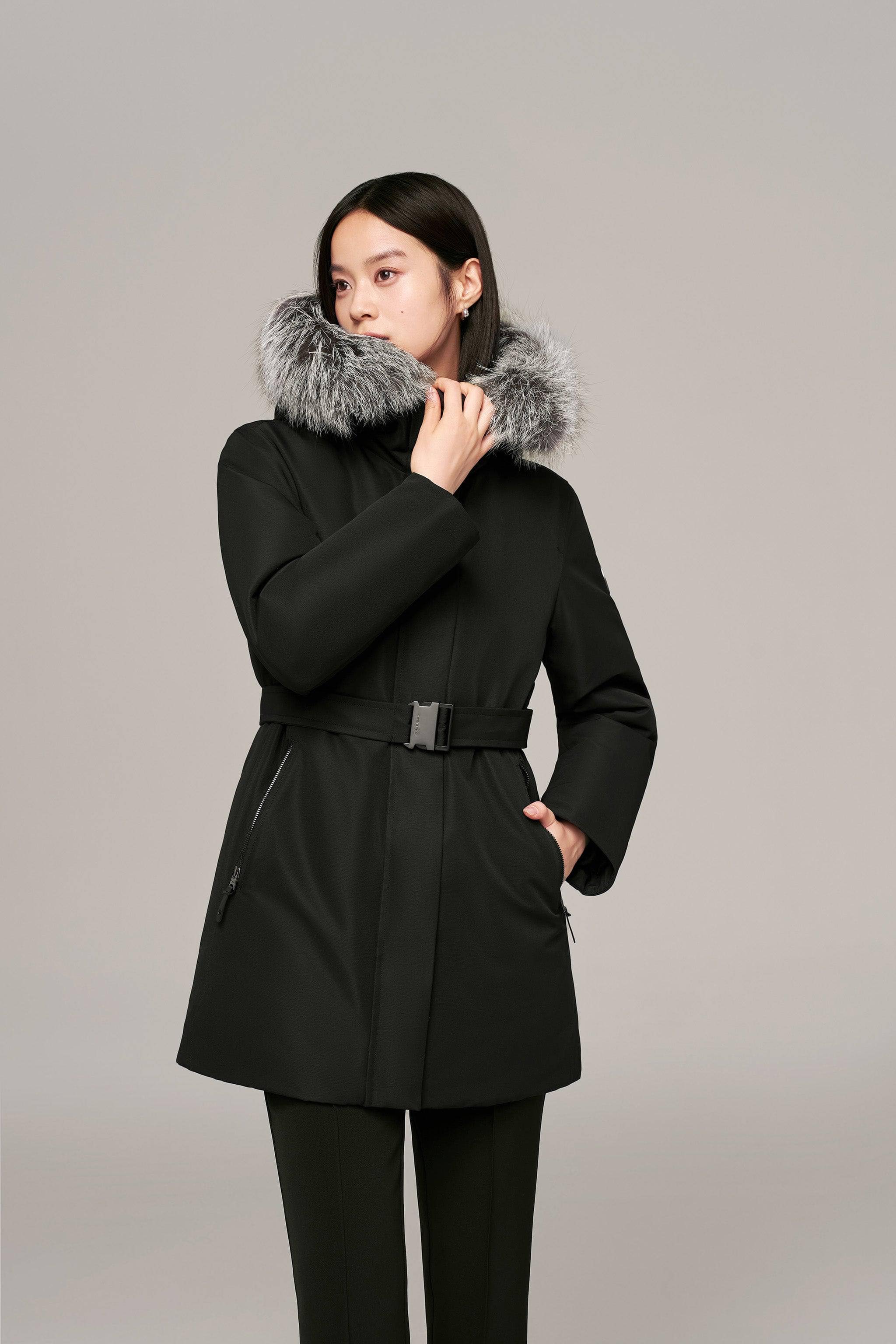 Premium Business Womens Mid-length Goose Down Coat - Image 13