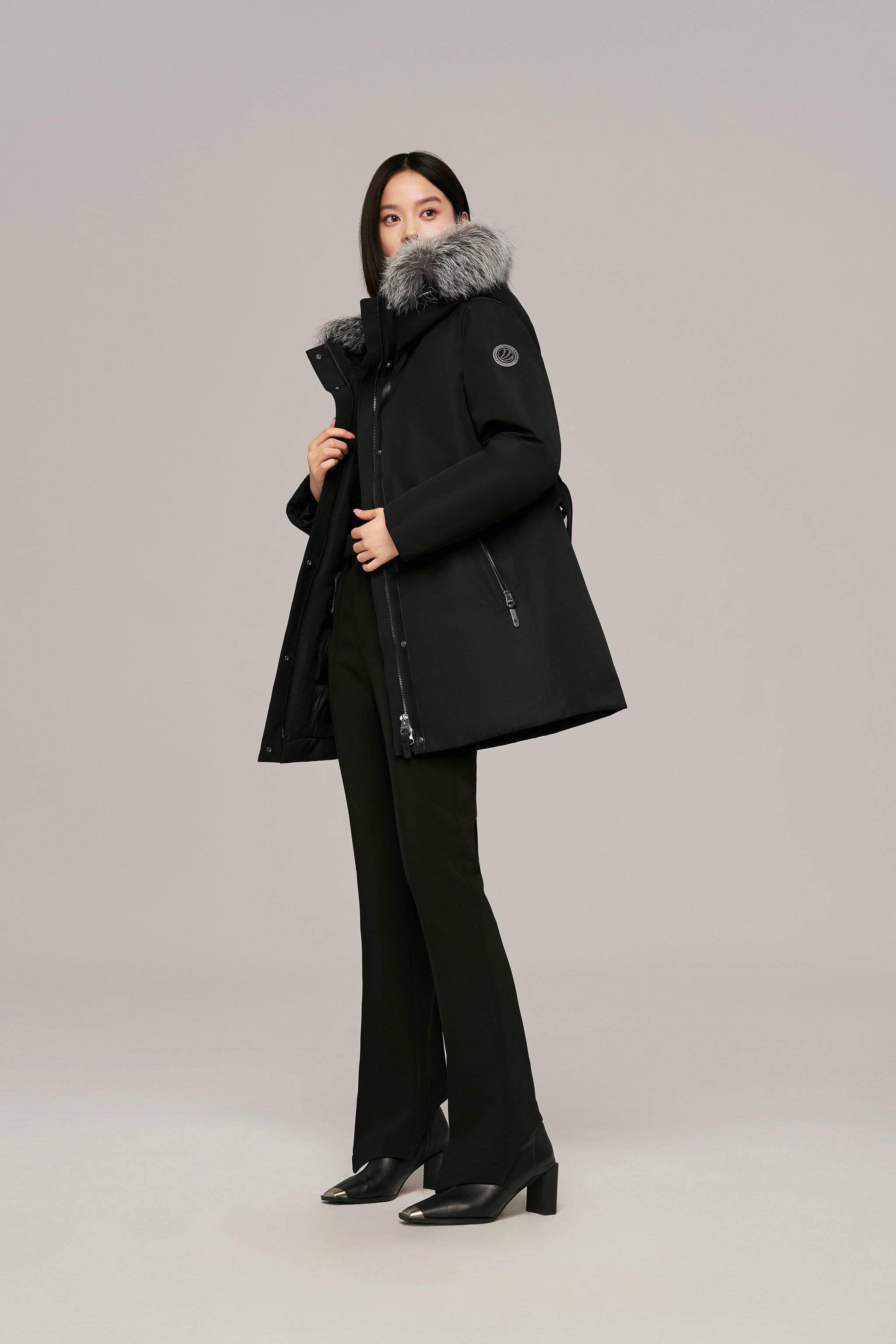 Premium Business Womens Mid-length Goose Down Coat - Image 16