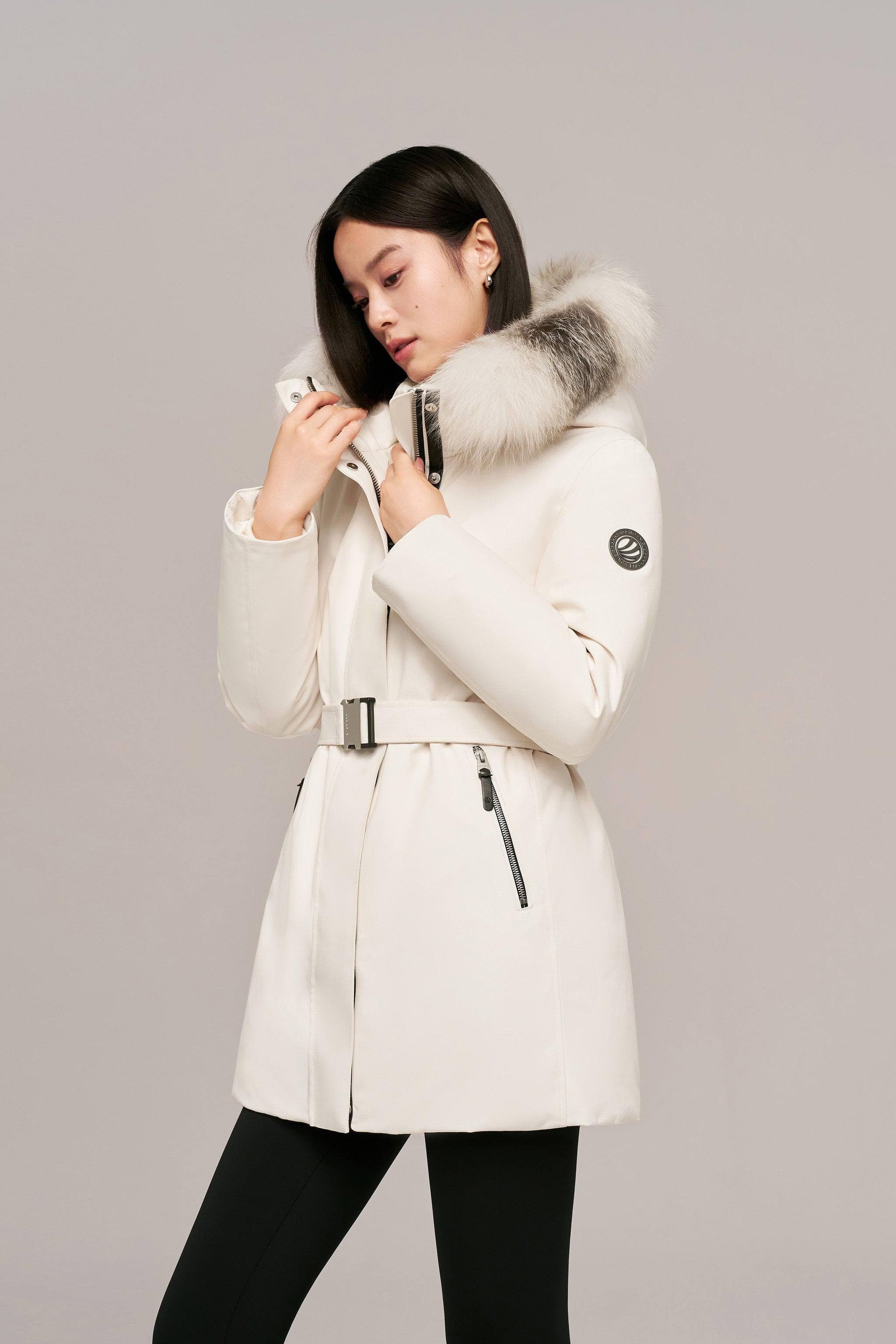 Premium Business Womens Mid-length Goose Down Coat - Image 2