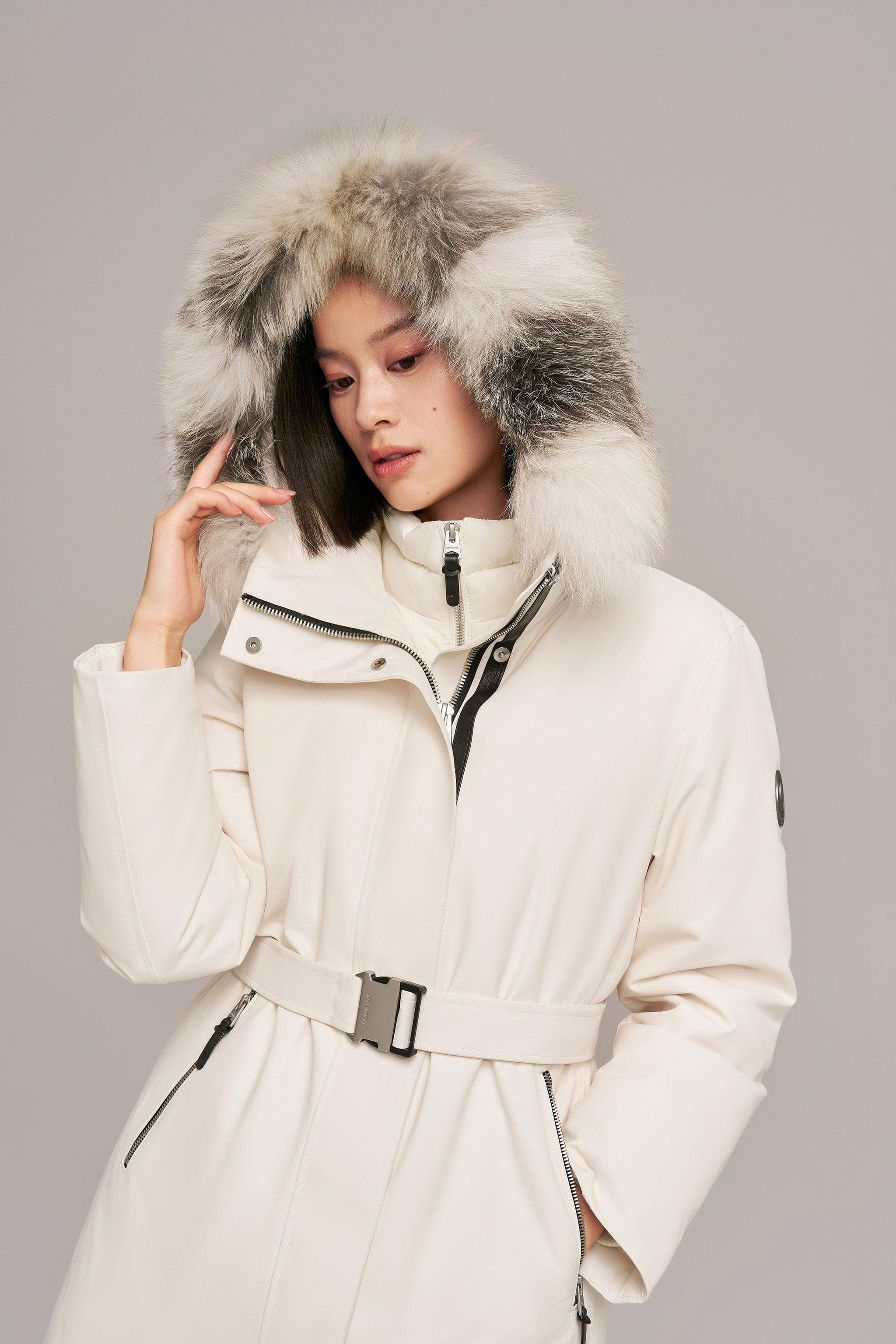 Premium Business Womens Mid-length Goose Down Coat - Image 6