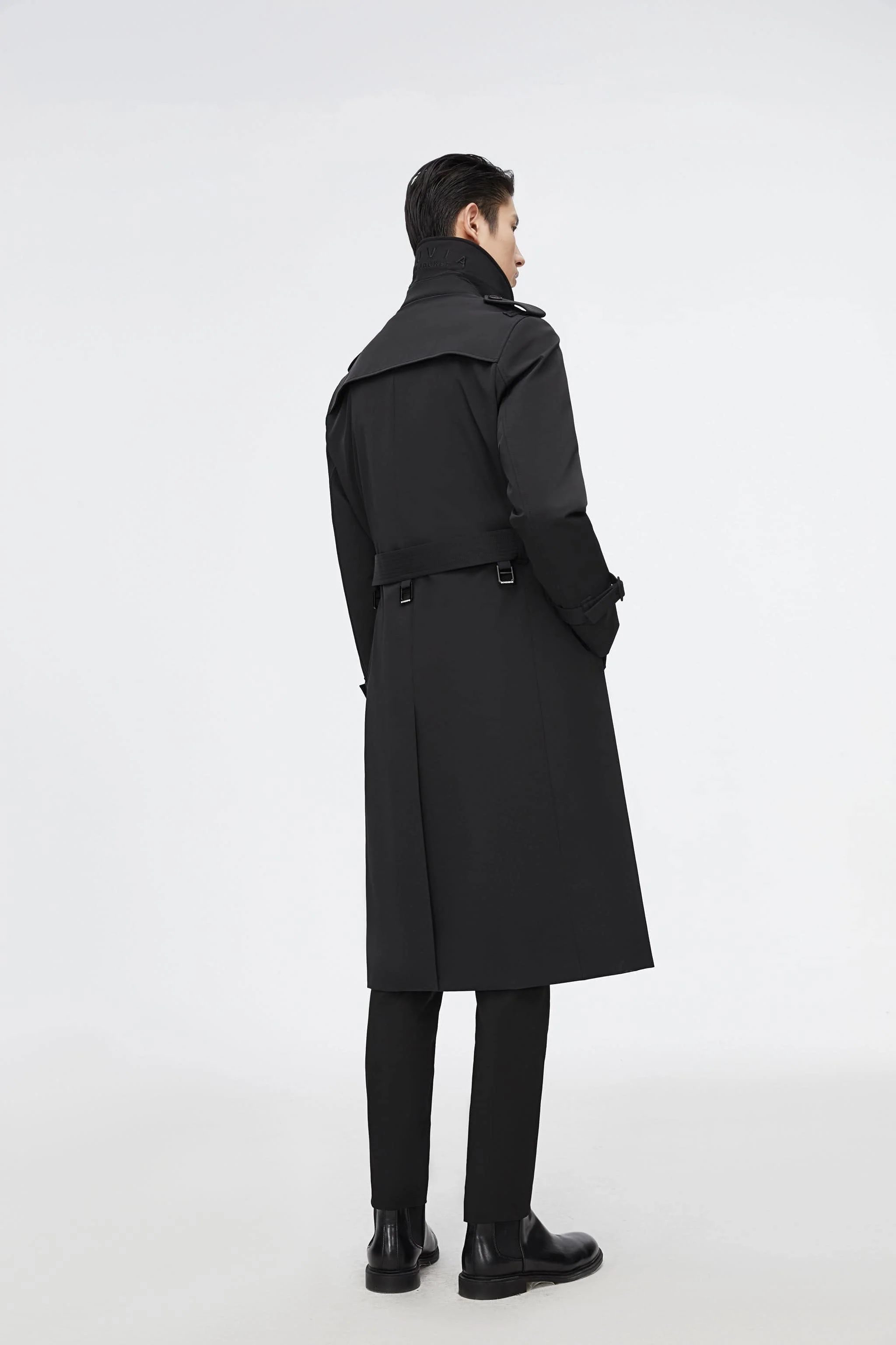Premium Men's Goose Down Full Length Trench - Image 12