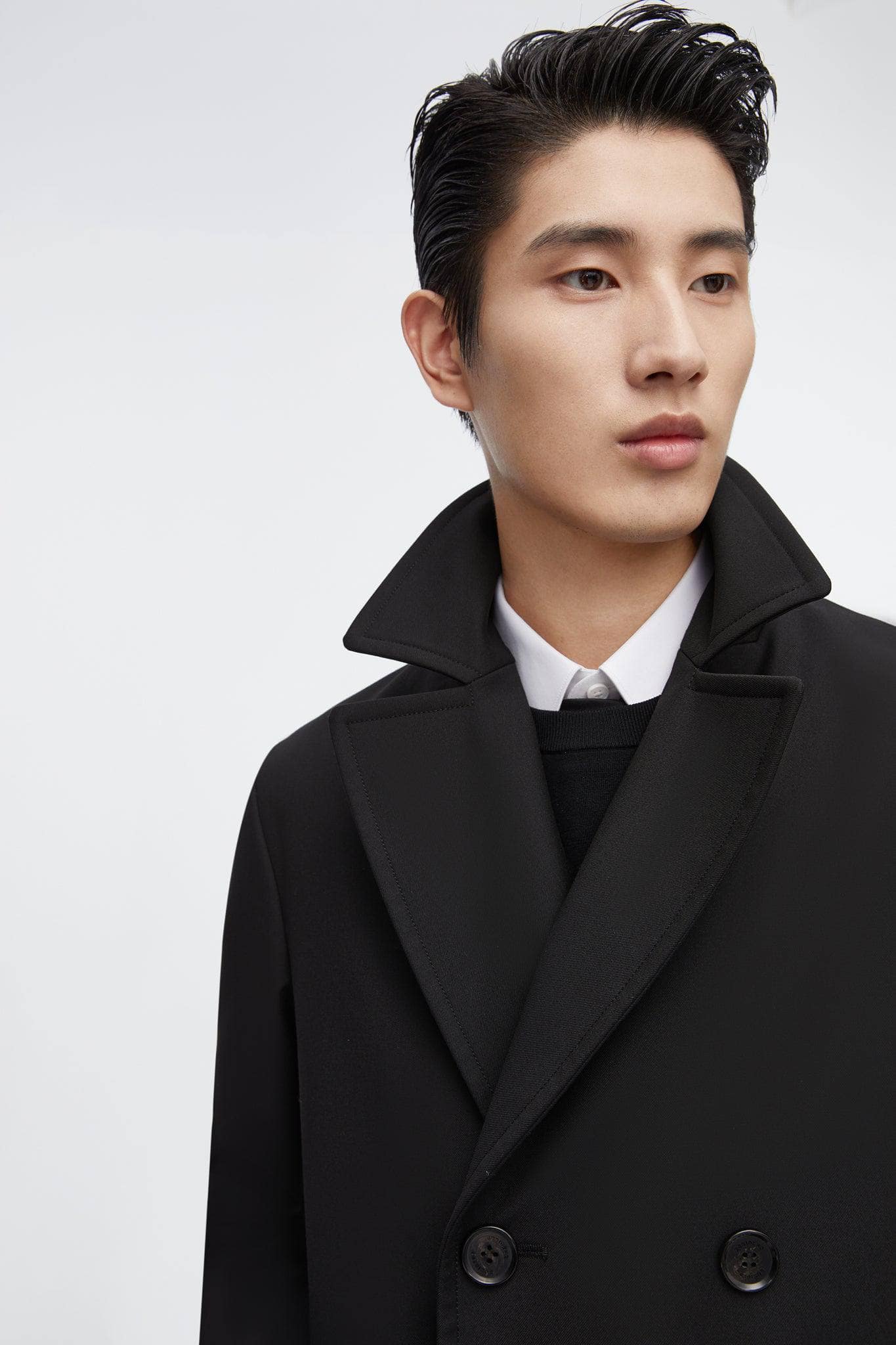 Short Detachable Goose Down Trench Coat - Image 5