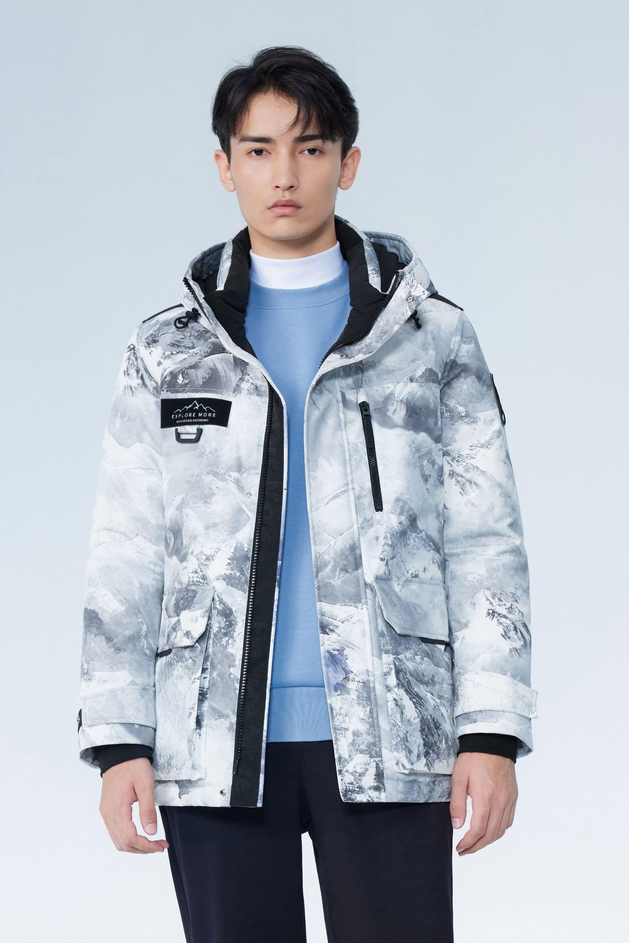 Extreme Short Goose Down Jacket With Hood - Image 19