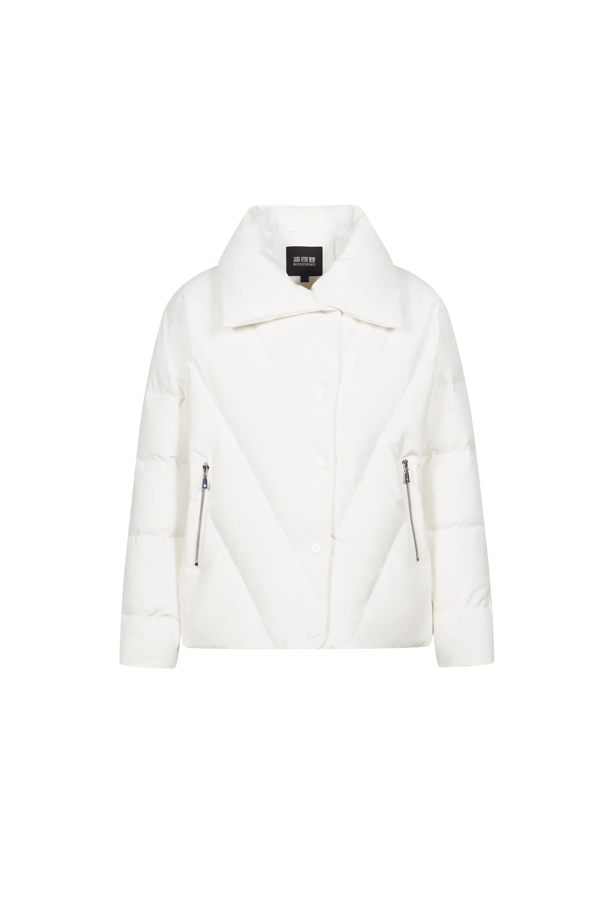Short Goose Down Jacket With Lapel - Image 14