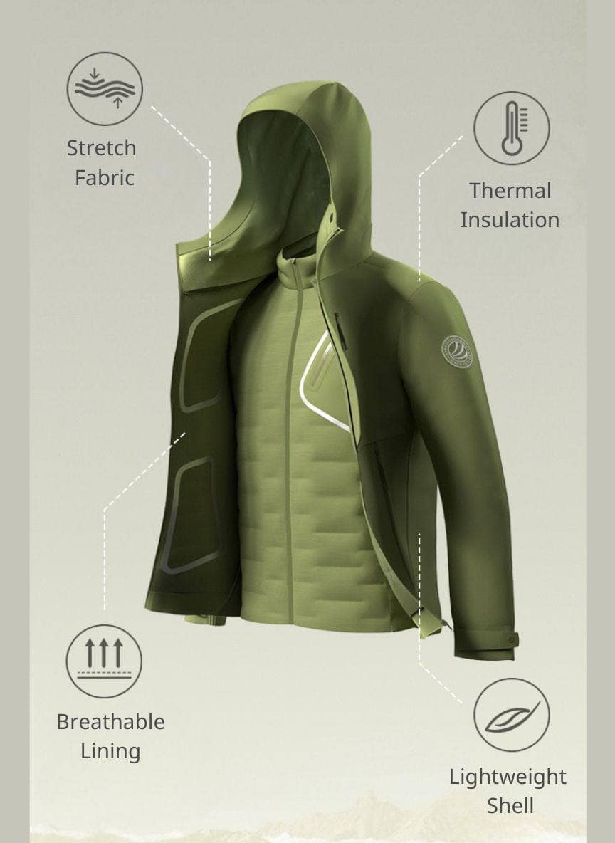 Short Hooded Goose Down Jacket - Image 5
