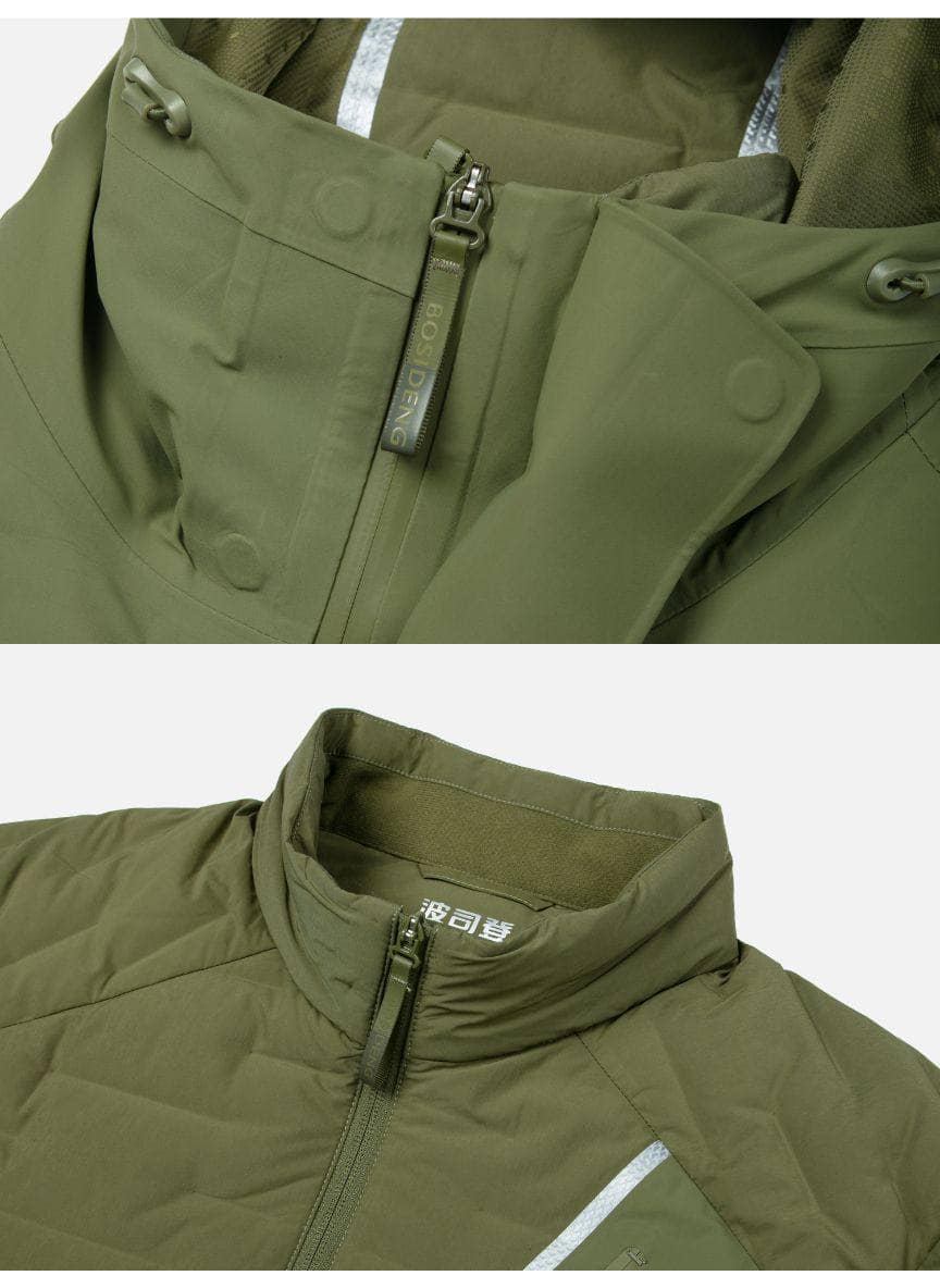 Short Hooded Goose Down Jacket - Image 8