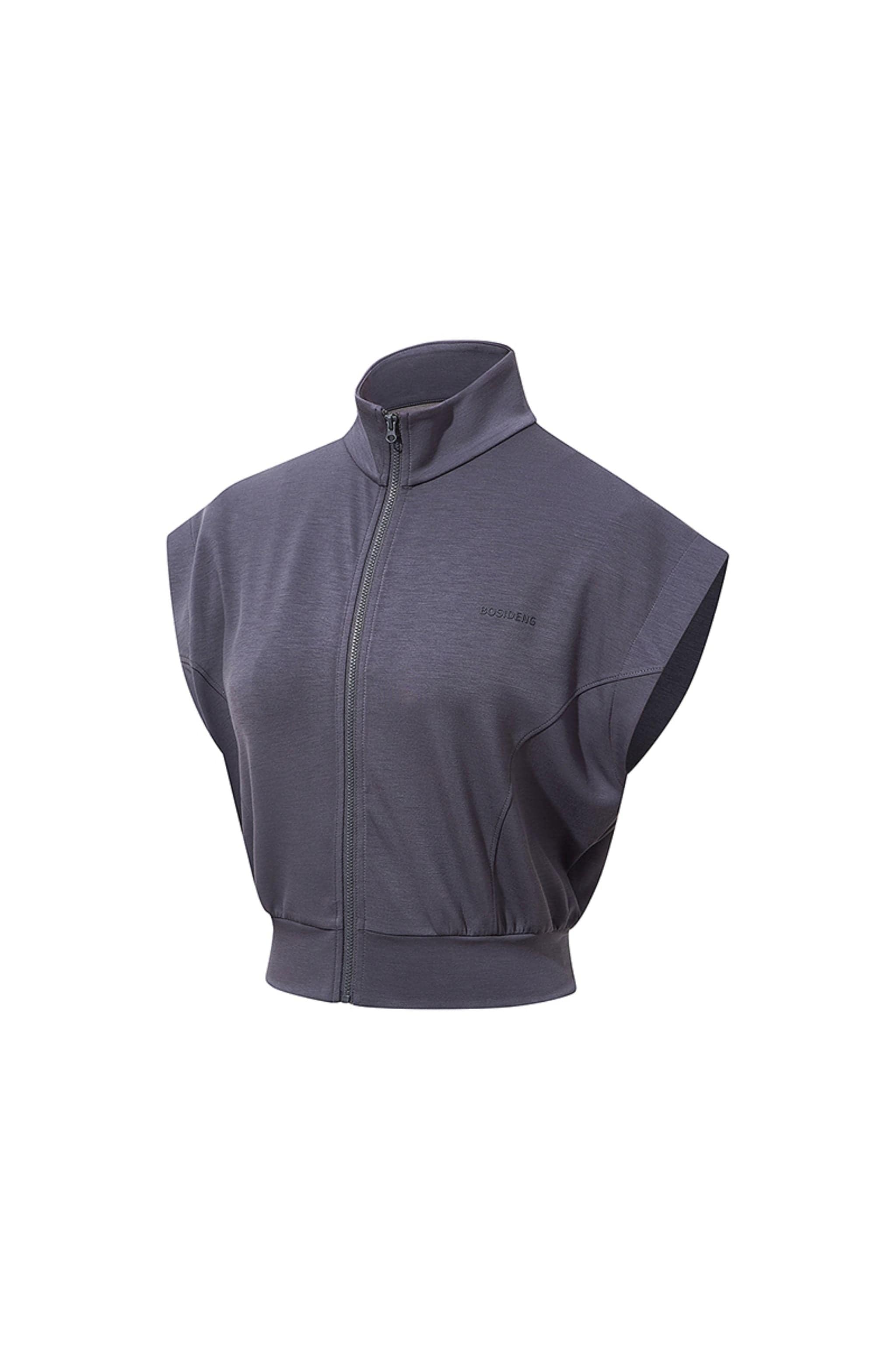 Sleeveless Zip-Up Cropped Top - Image 5