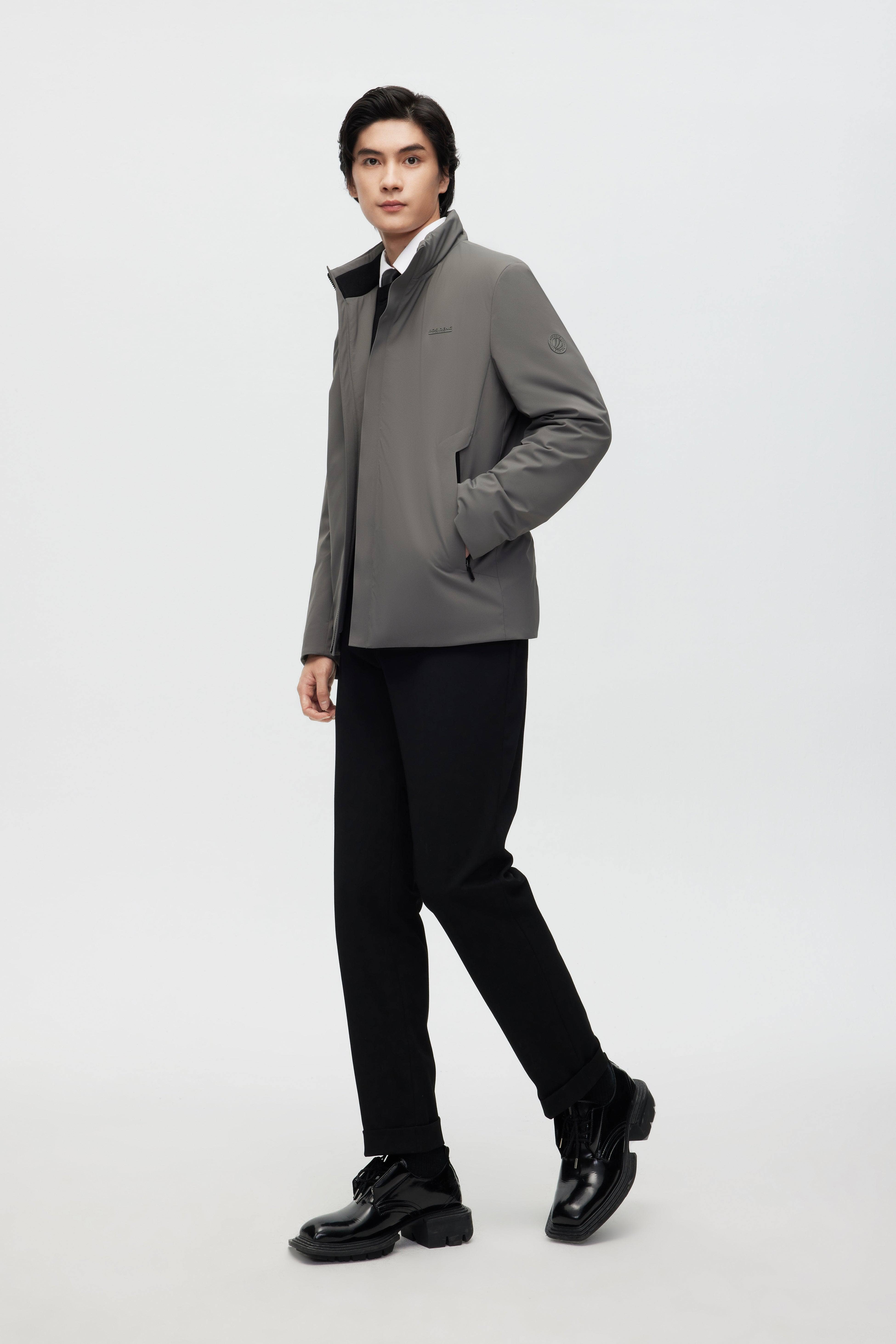 Stand Collar Goose Down Short Trench - Image 13