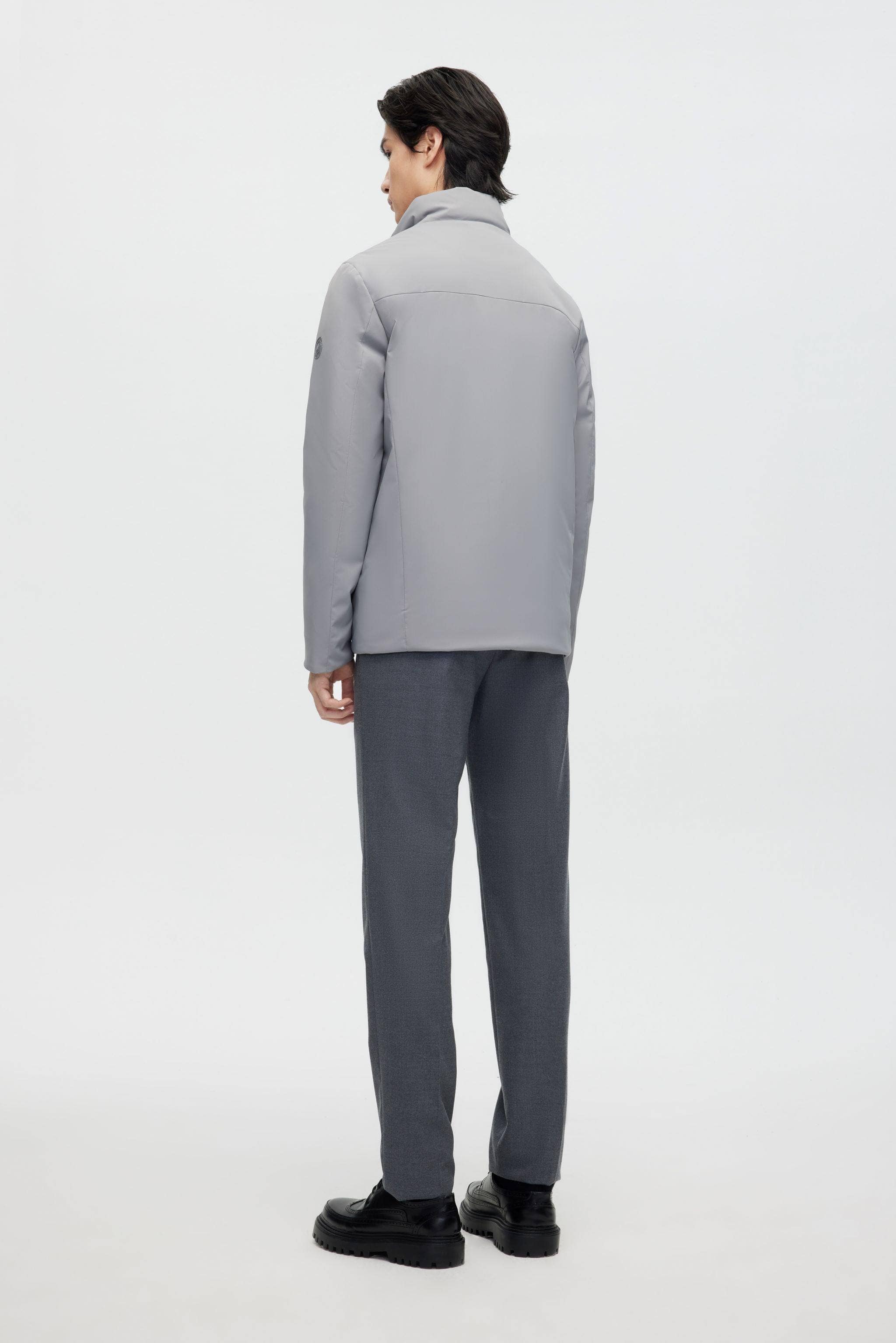 Stand Collar Goose Down Short Trench - Image 5