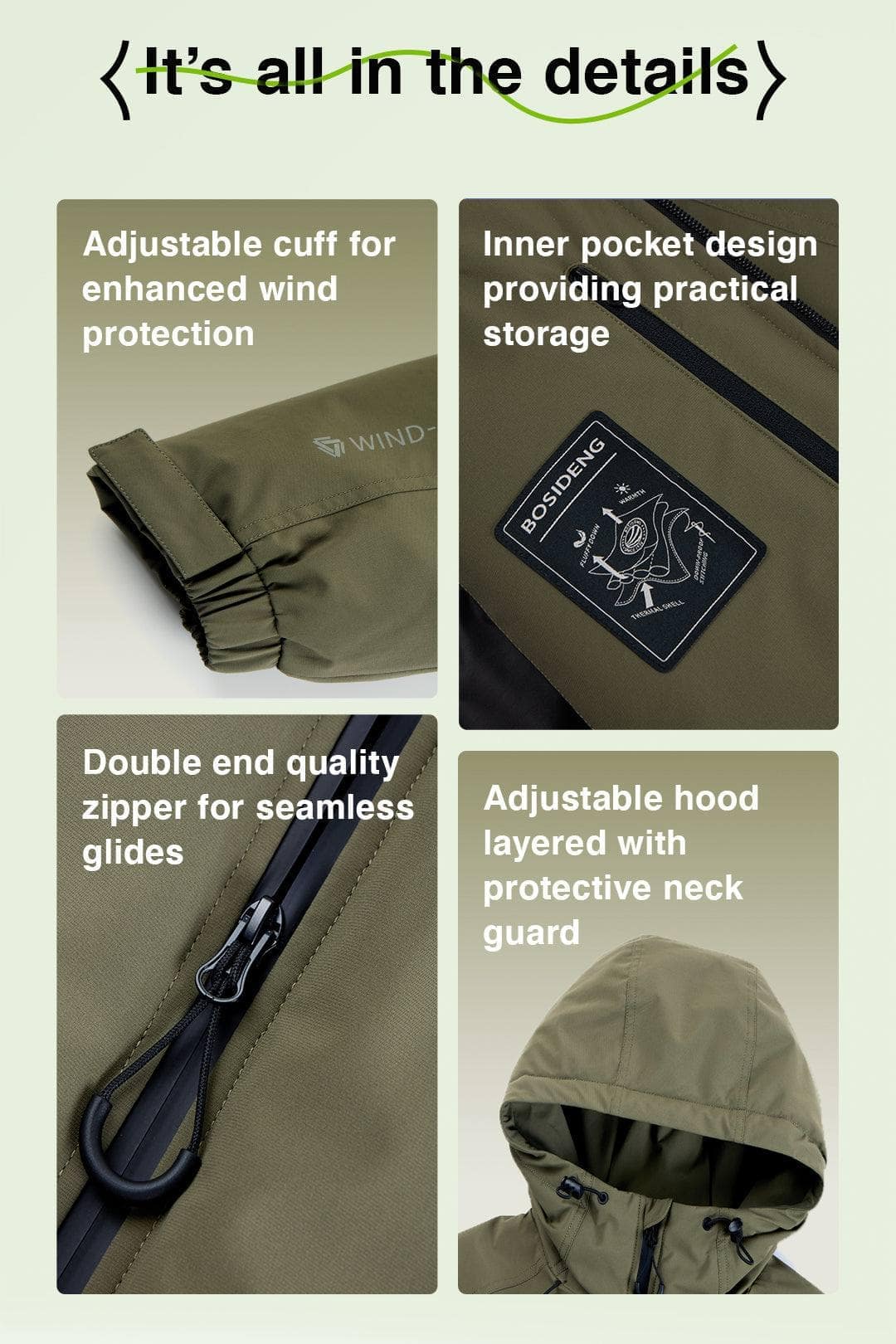 Tactical Outdoor Down Jacket - Image 7