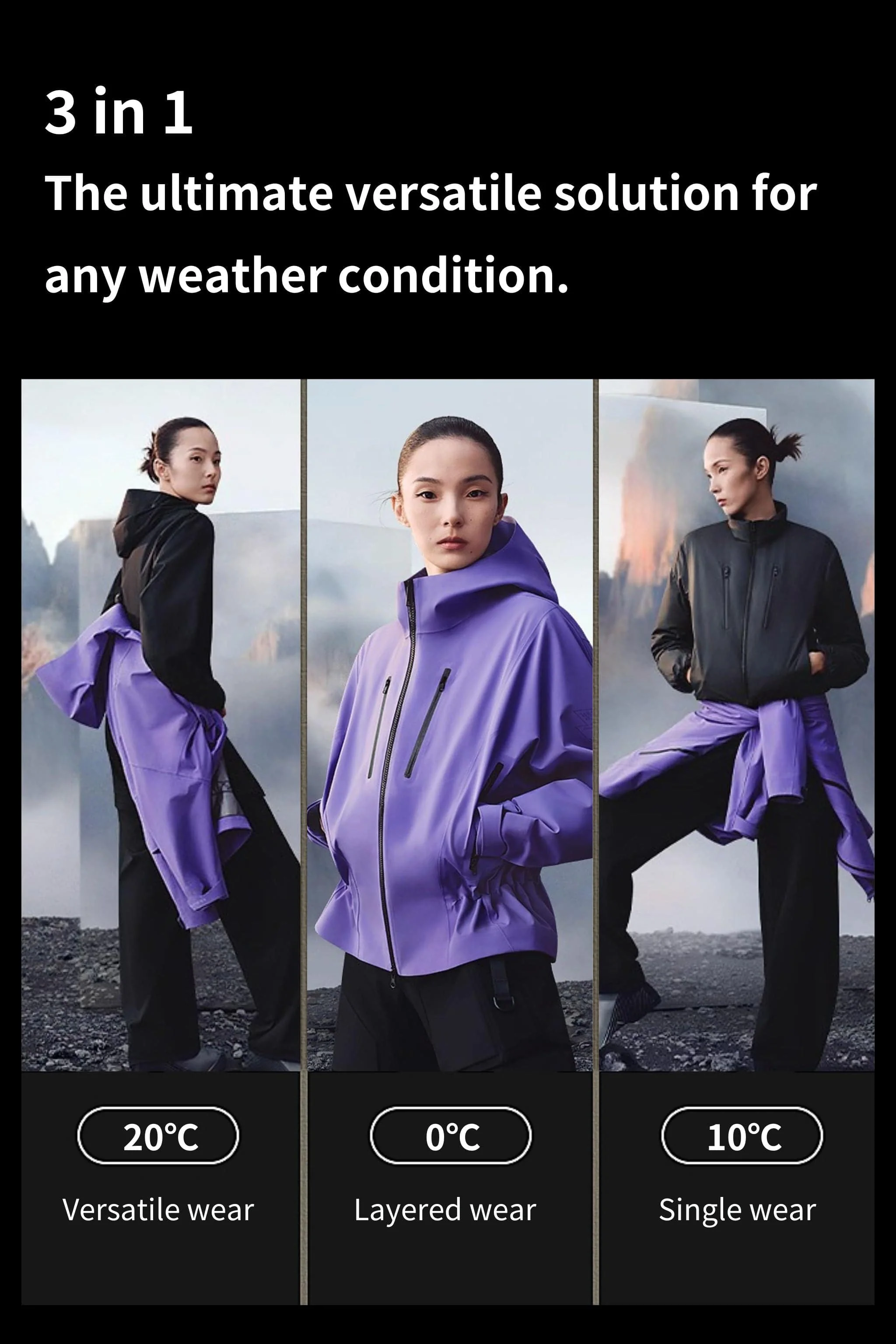 Vertex Women's 3 in 1 Goose Down Jacket 114 - Image 8