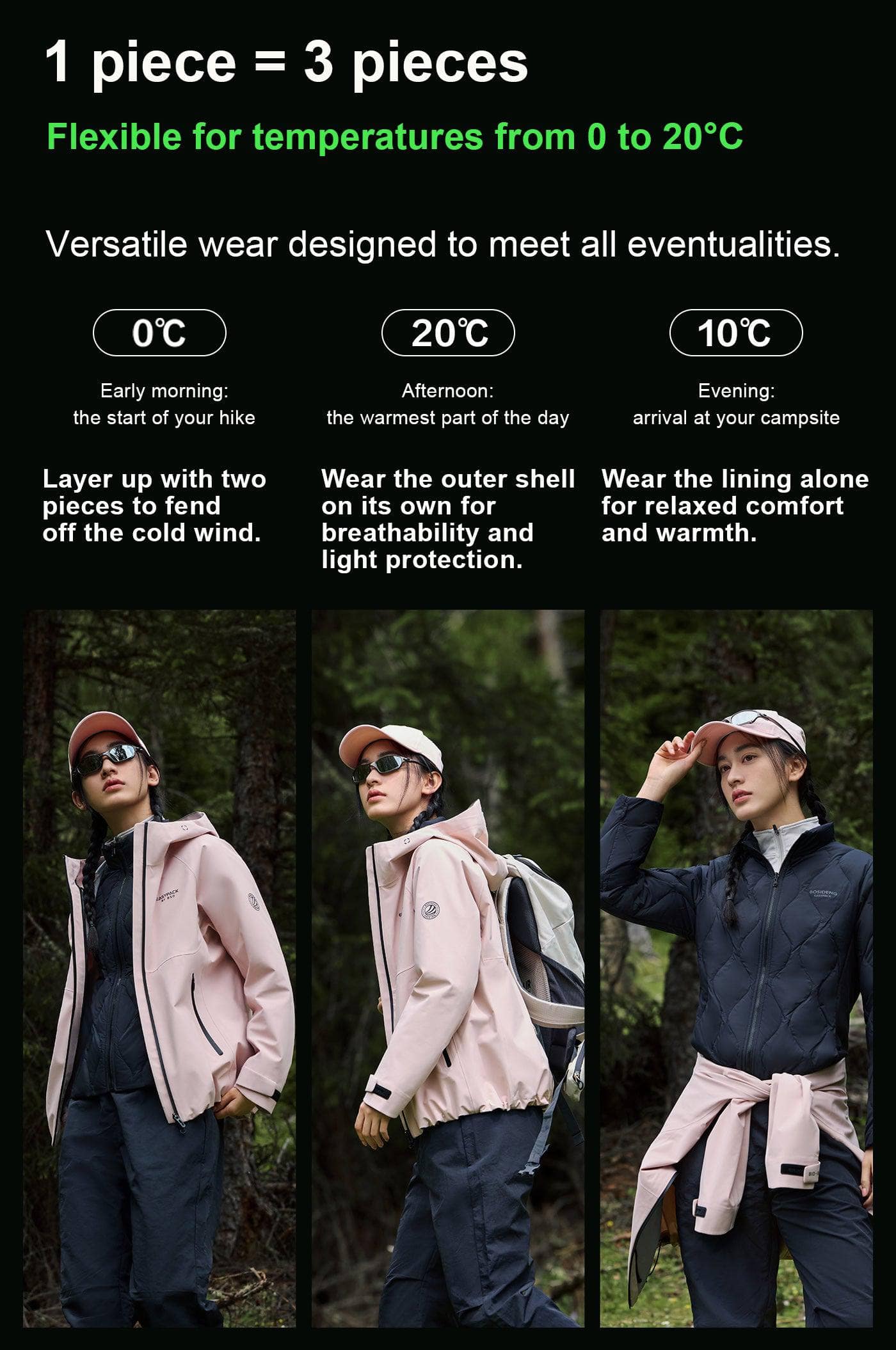 DIBIAN EASY-PACK 3 in 1 Down Jacket - Image 12