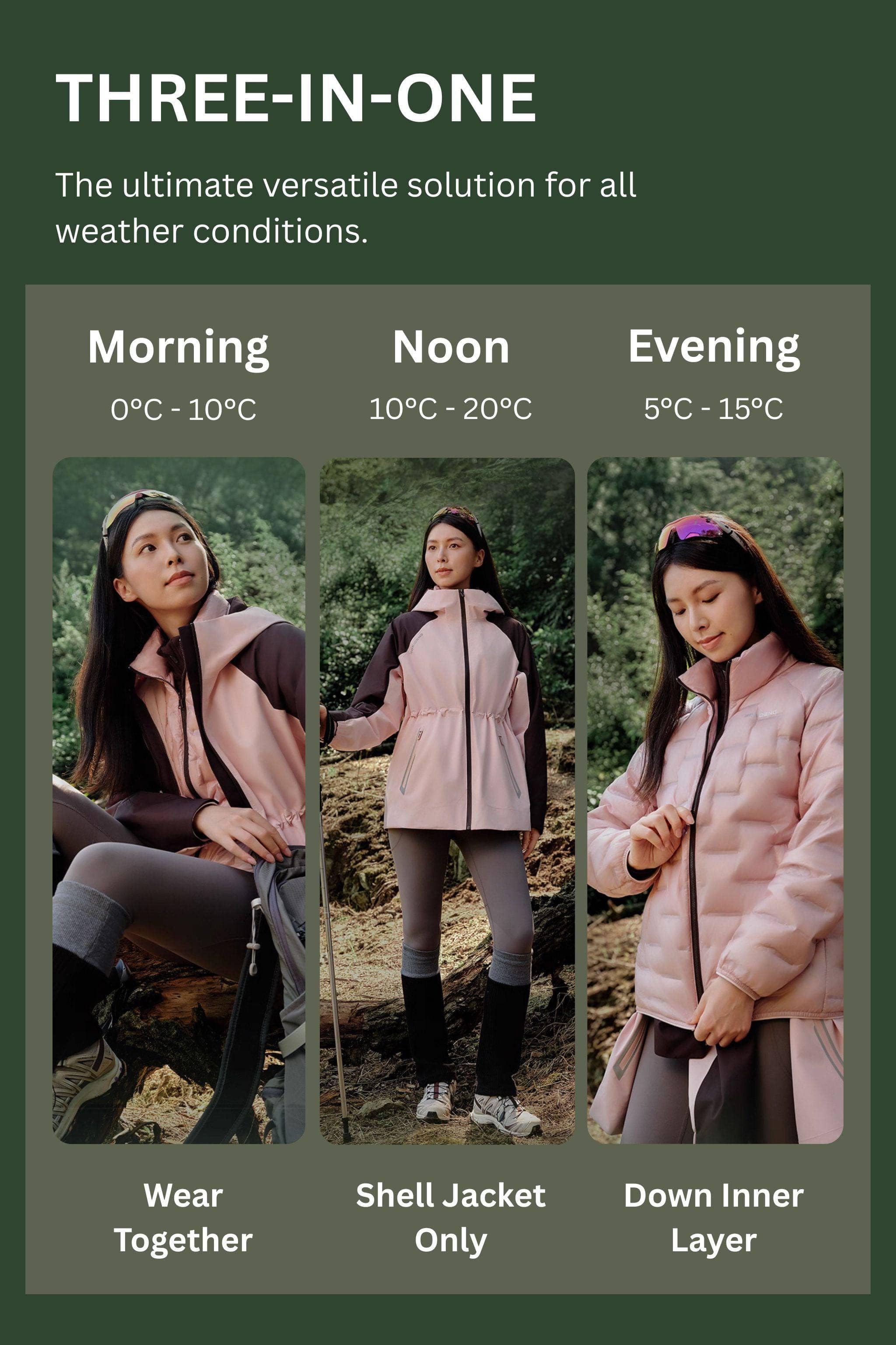 Women's All Weather Goose Down Jacket 1302 - Image 9